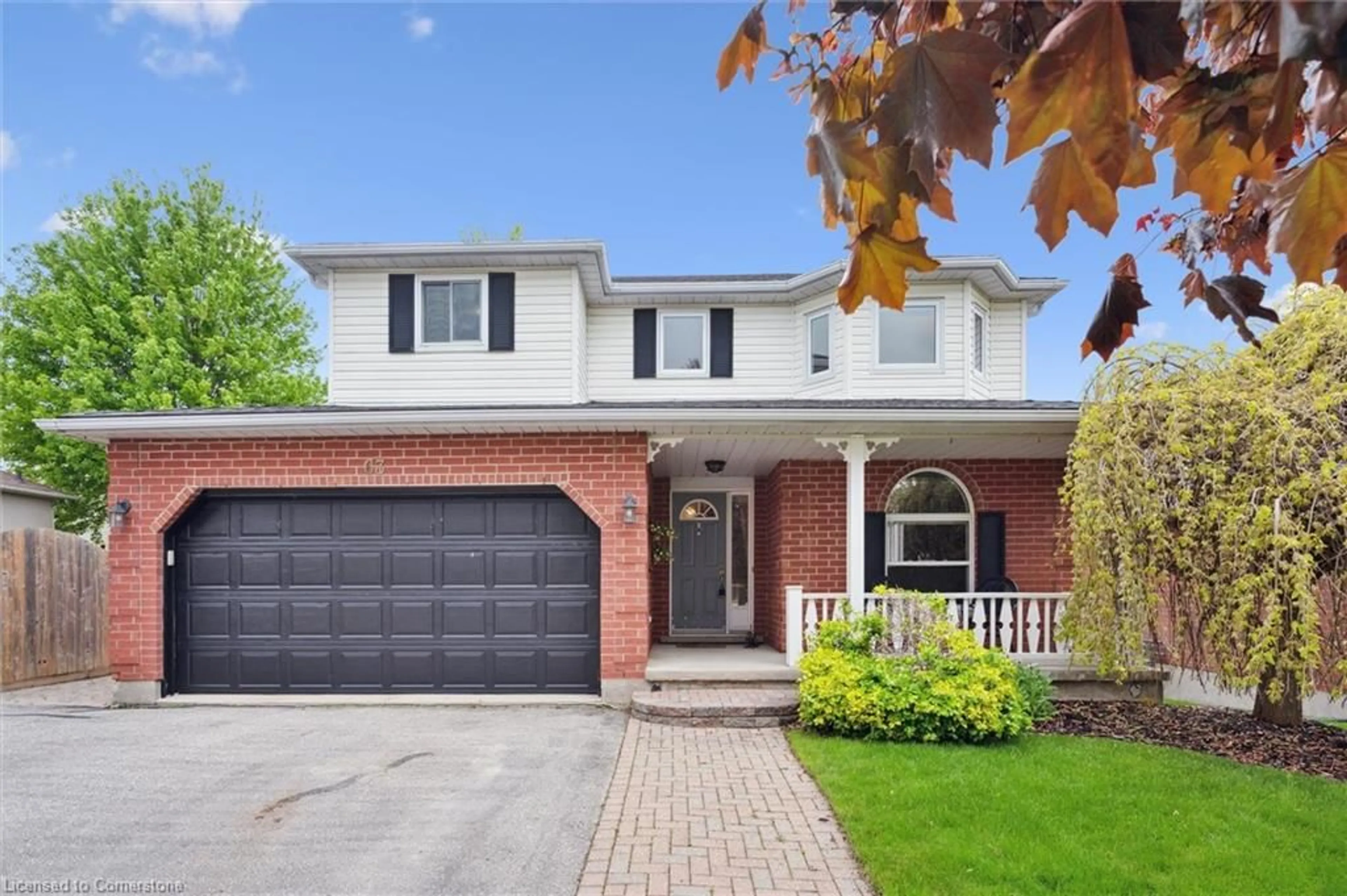 Home with brick exterior material, street for 63 Flaherty Dr, Guelph Ontario N1H 8K6