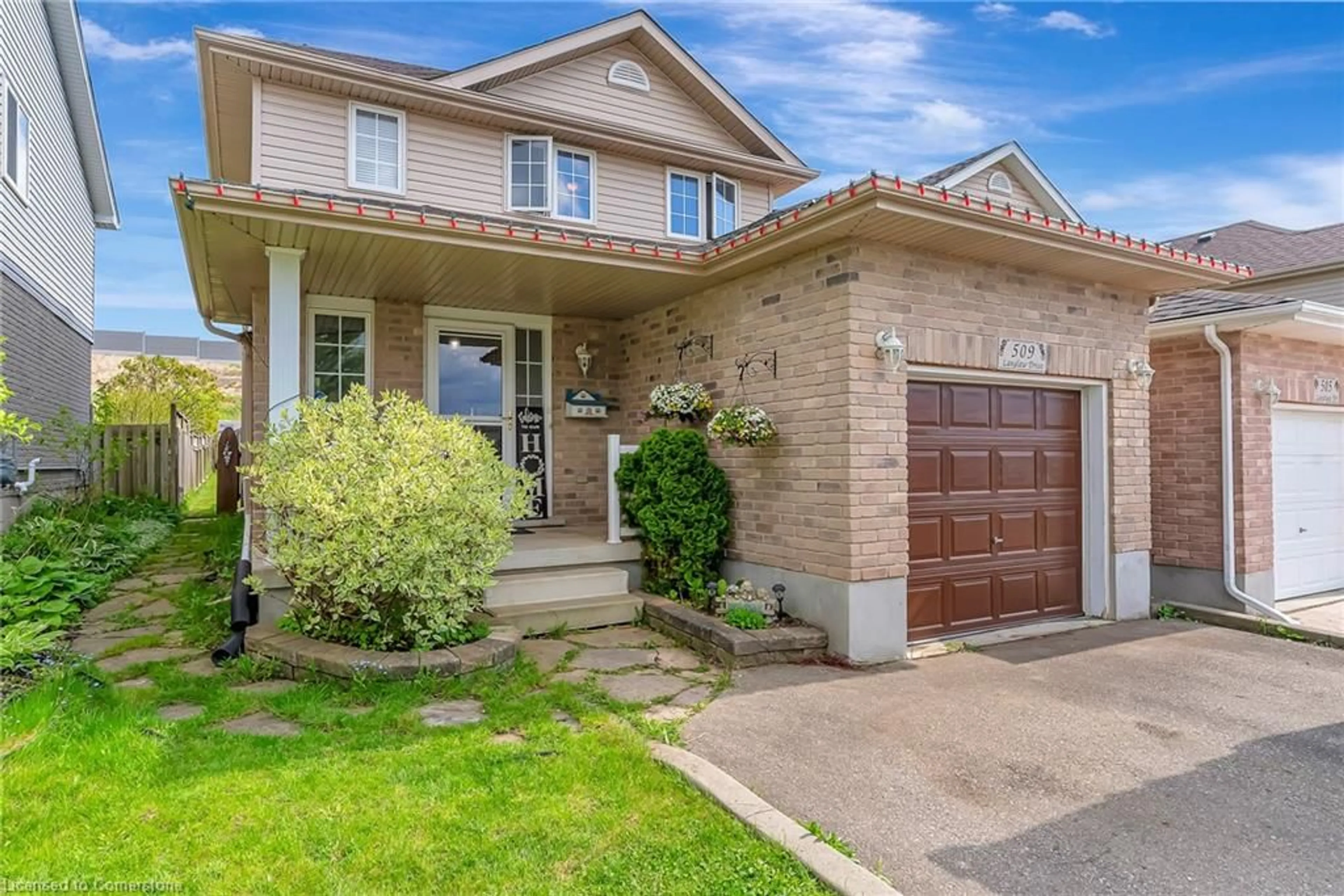 Home with brick exterior material, street for 509 Langlaw Dr, Cambridge Ontario N1P 1H8