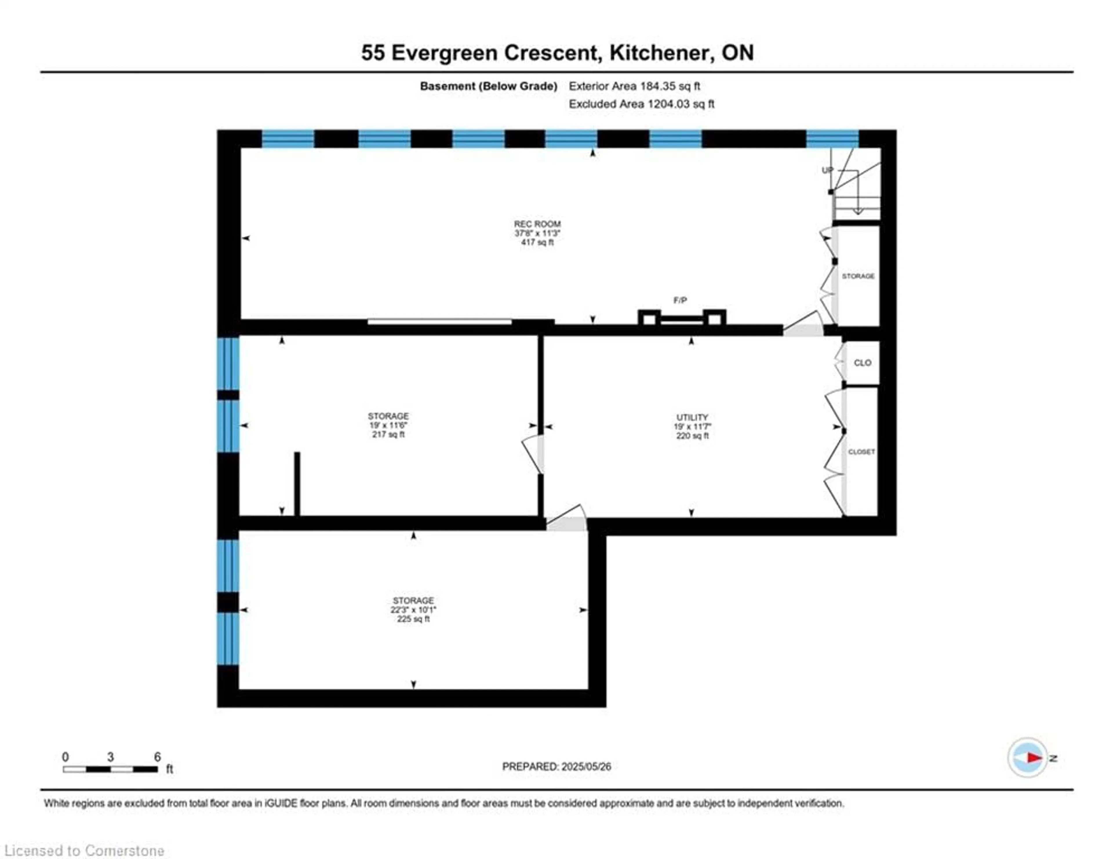 Floor plan for 55 Evergreen Cres, Kitchener Ontario N2M 4J3