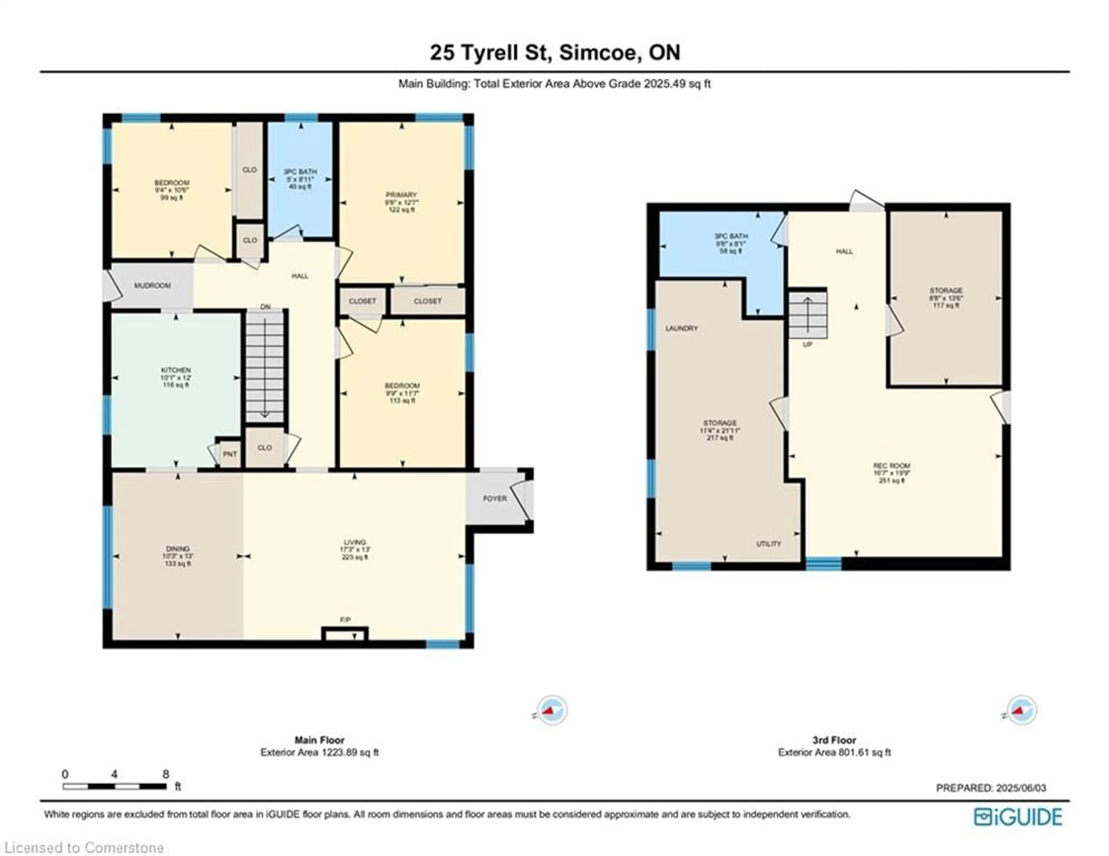 Floor plan for 25 Tyrell St, Simcoe Ontario N3Y 2H2