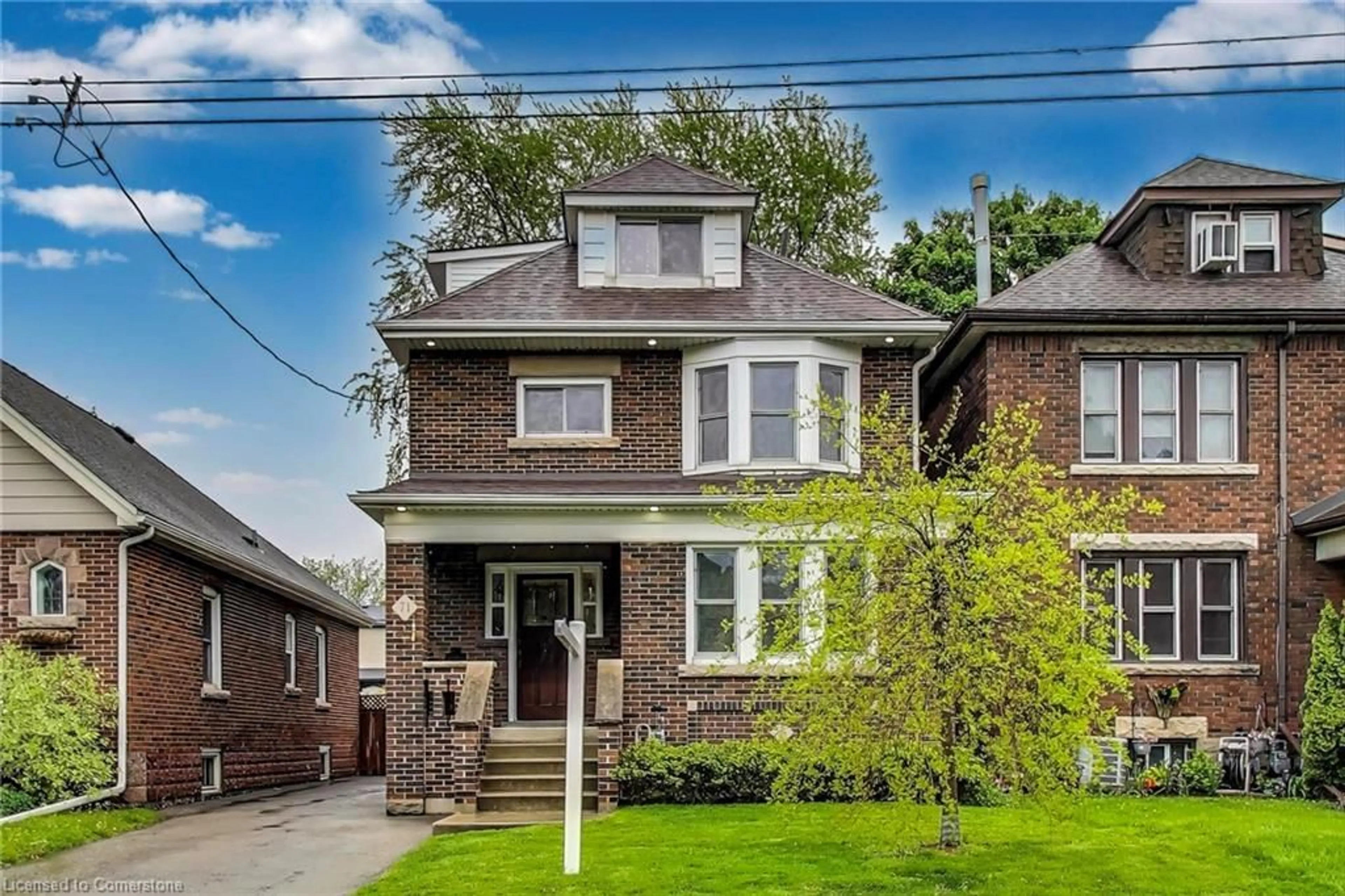 Home with brick exterior material, street for 71 Huxley Ave, Hamilton Ontario L8K 2P7