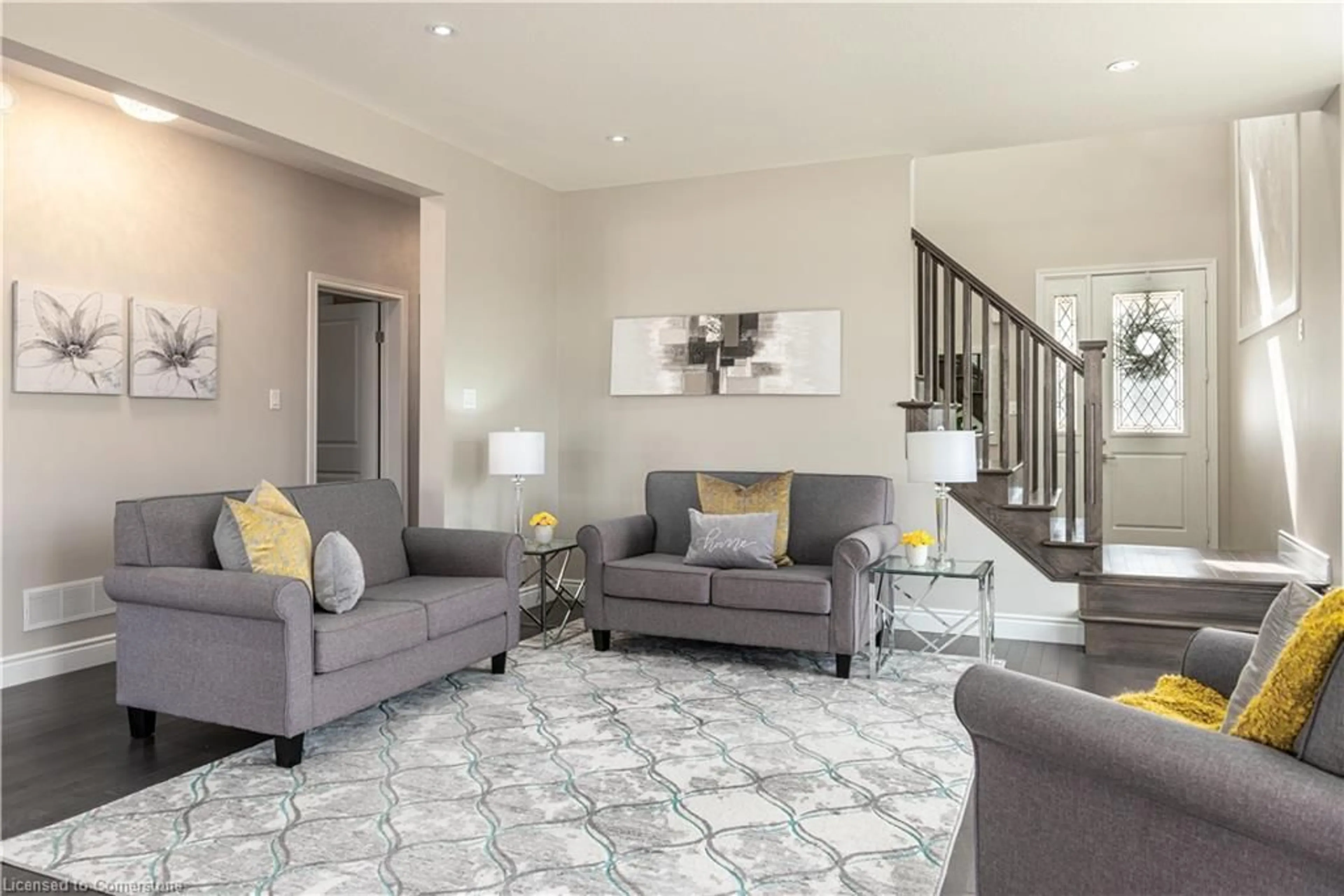 Living room with furniture, unknown for 1518 Old Zeller Dr, Kitchener Ontario N2A 0H3