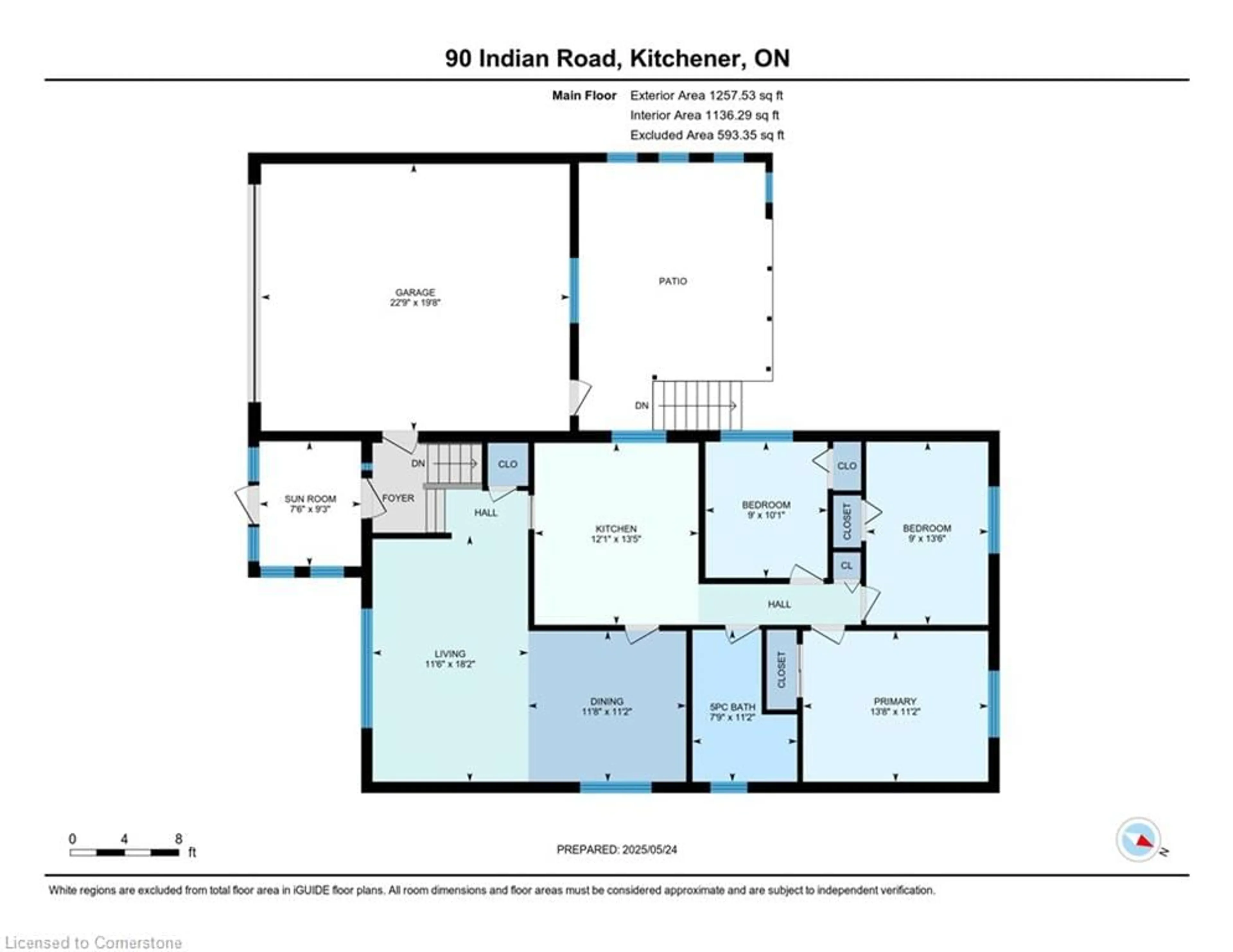 Floor plan for 90 Indian Rd, Kitchener Ontario N2B 2S5
