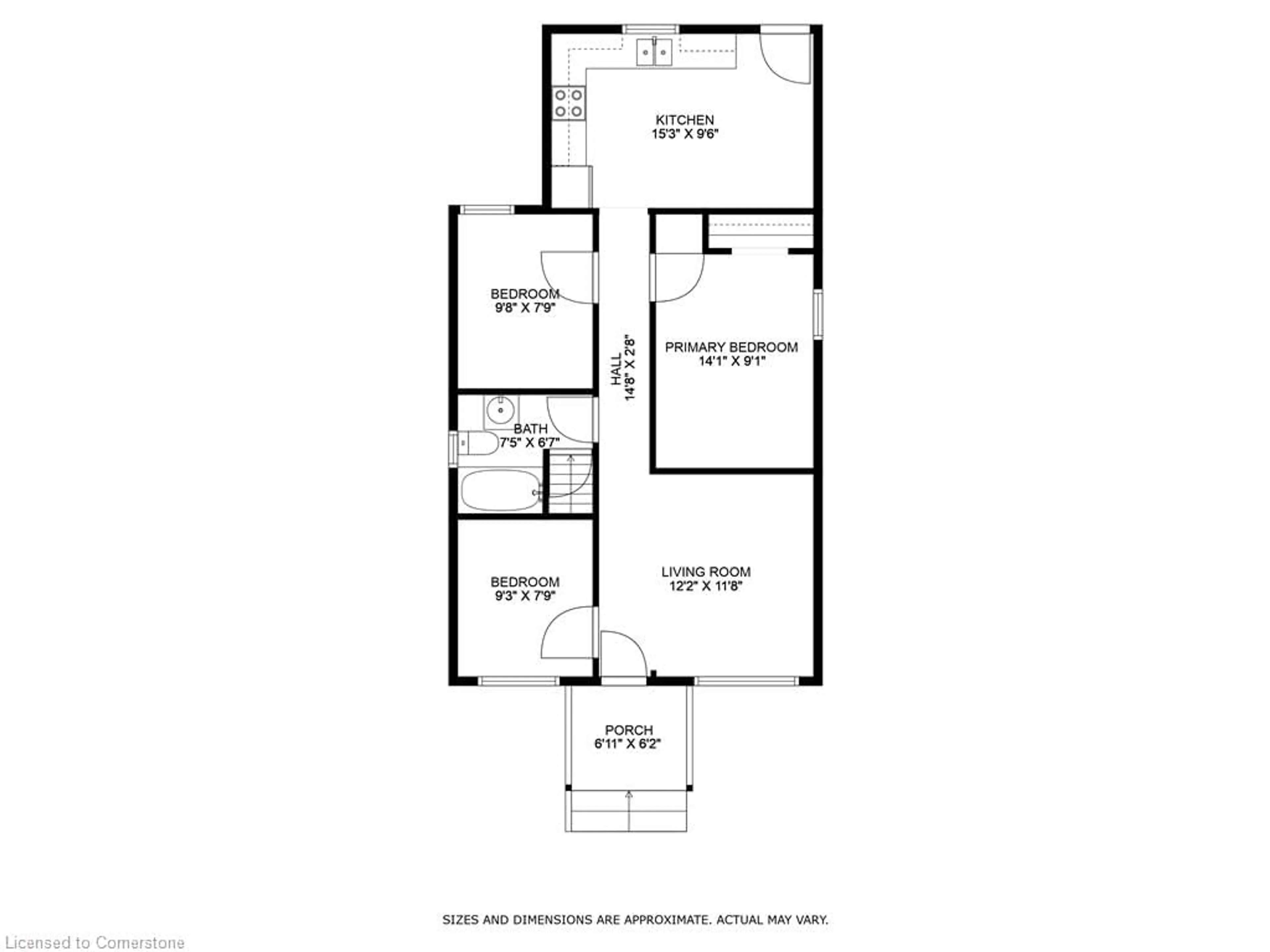 Floor plan for 30 Robins Ave, Hamilton Ontario L8H 4M9