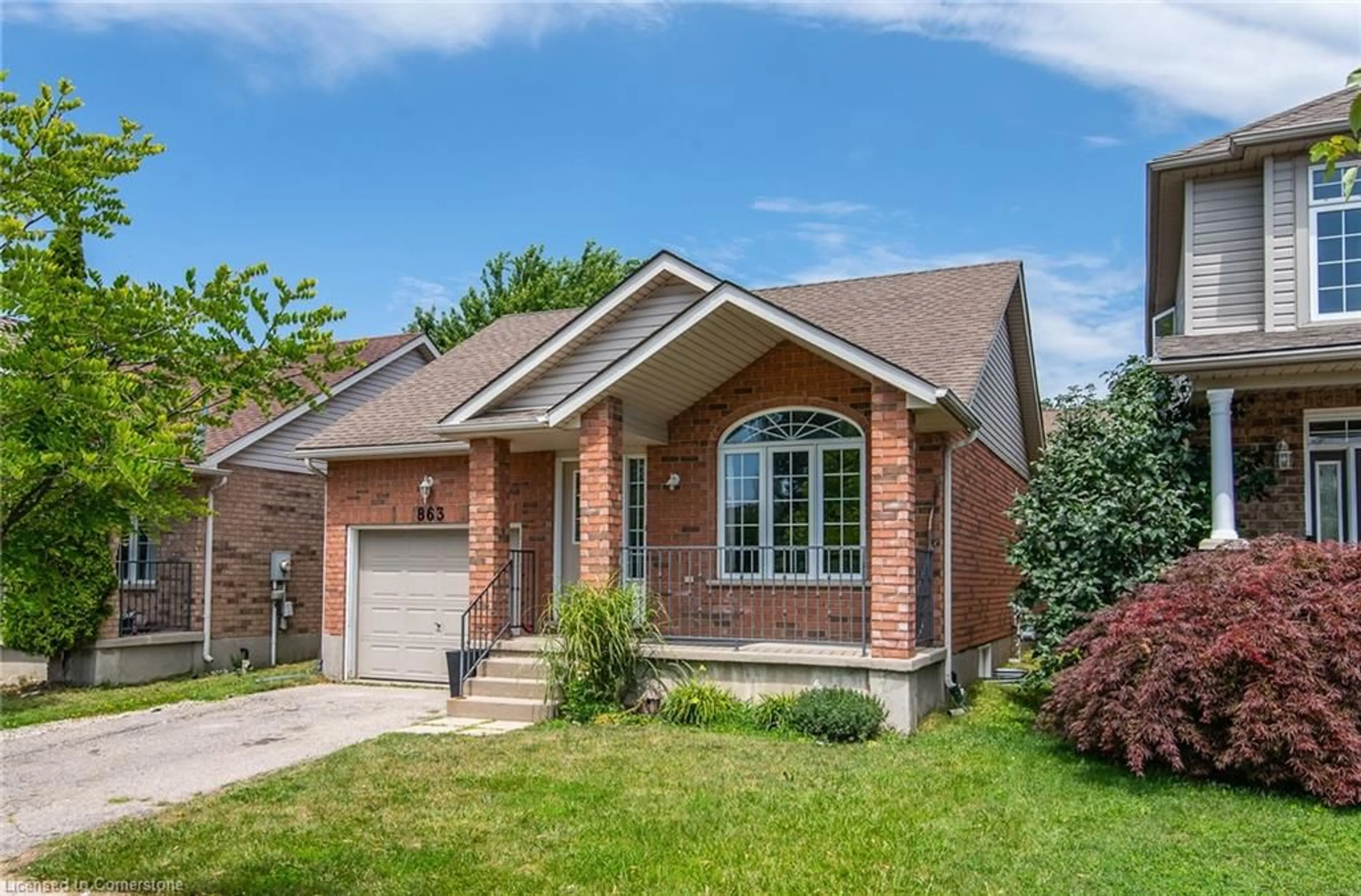 Home with brick exterior material, street for 863 Brandenburg Blvd, Waterloo Ontario N2T 2X6