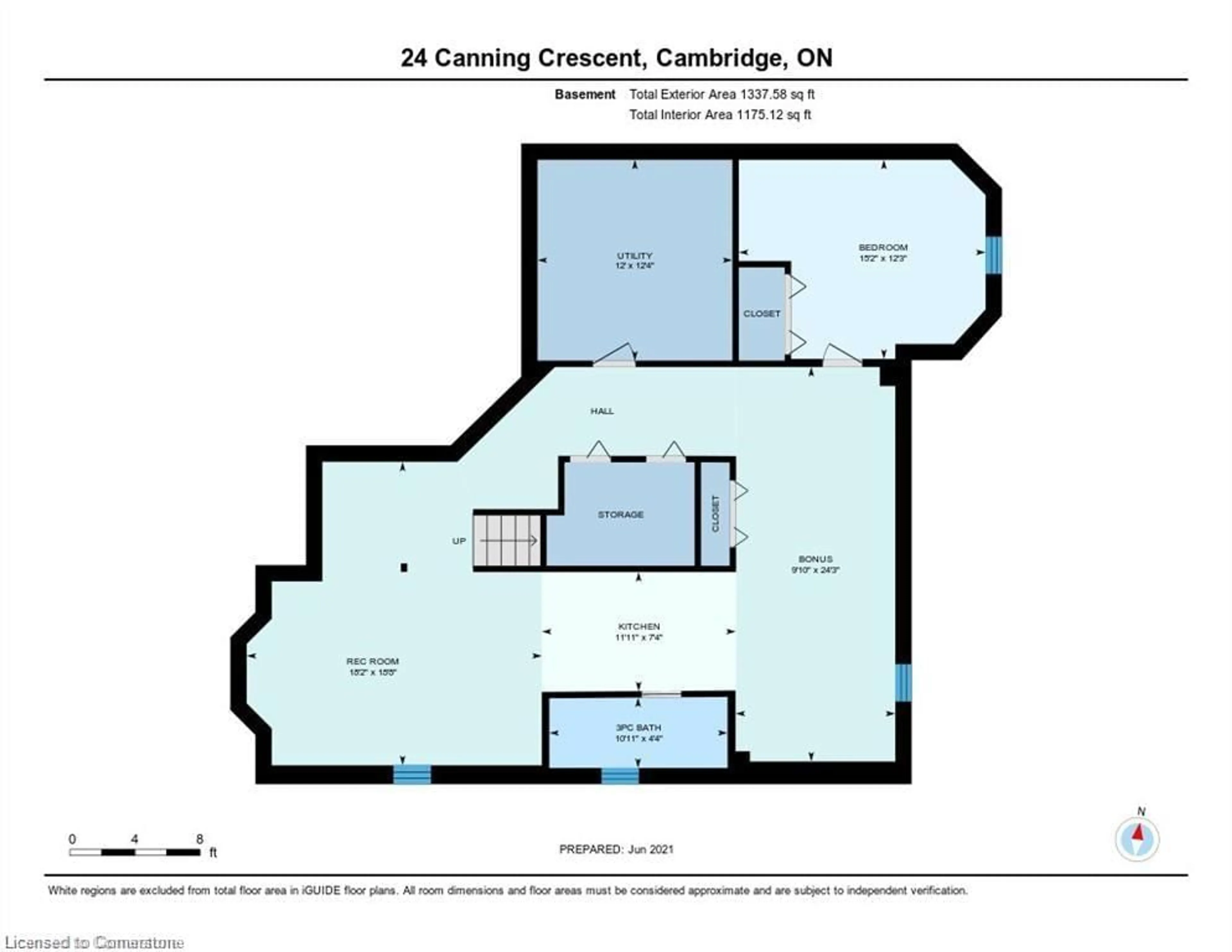 Floor plan for 24 Canning Cres, Cambridge Ontario N1T 1X2
