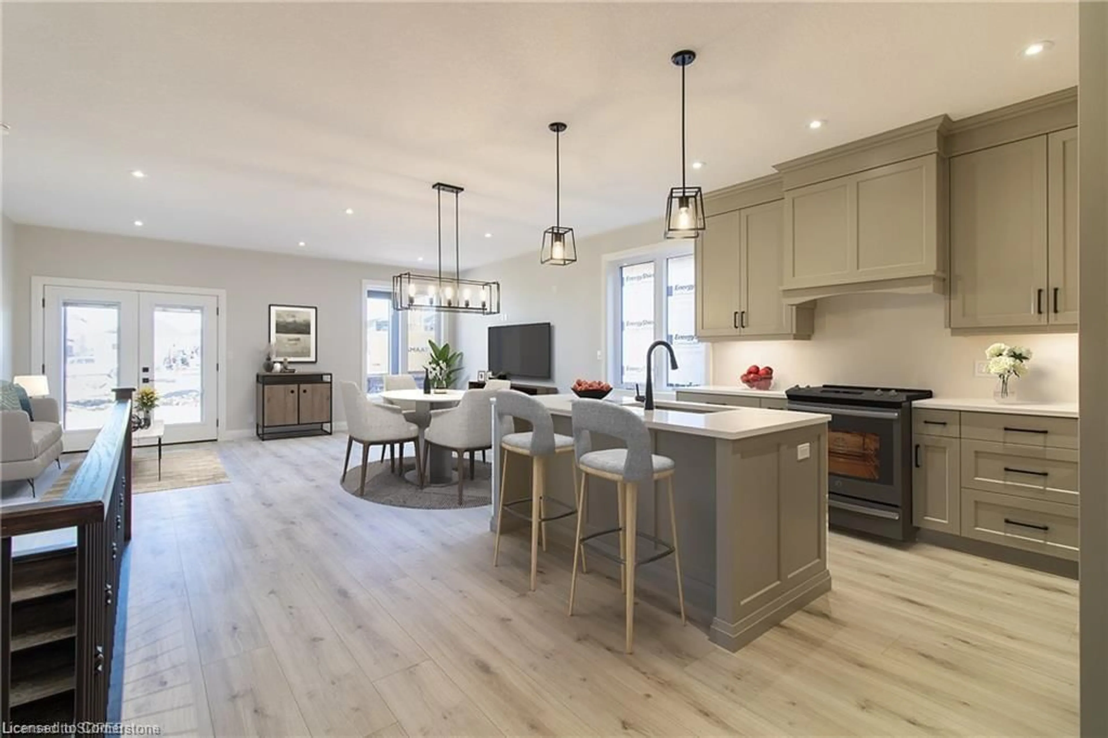 Open concept kitchen, unknown for 93 Duchess Dr, Delhi Ontario N4B 2V3