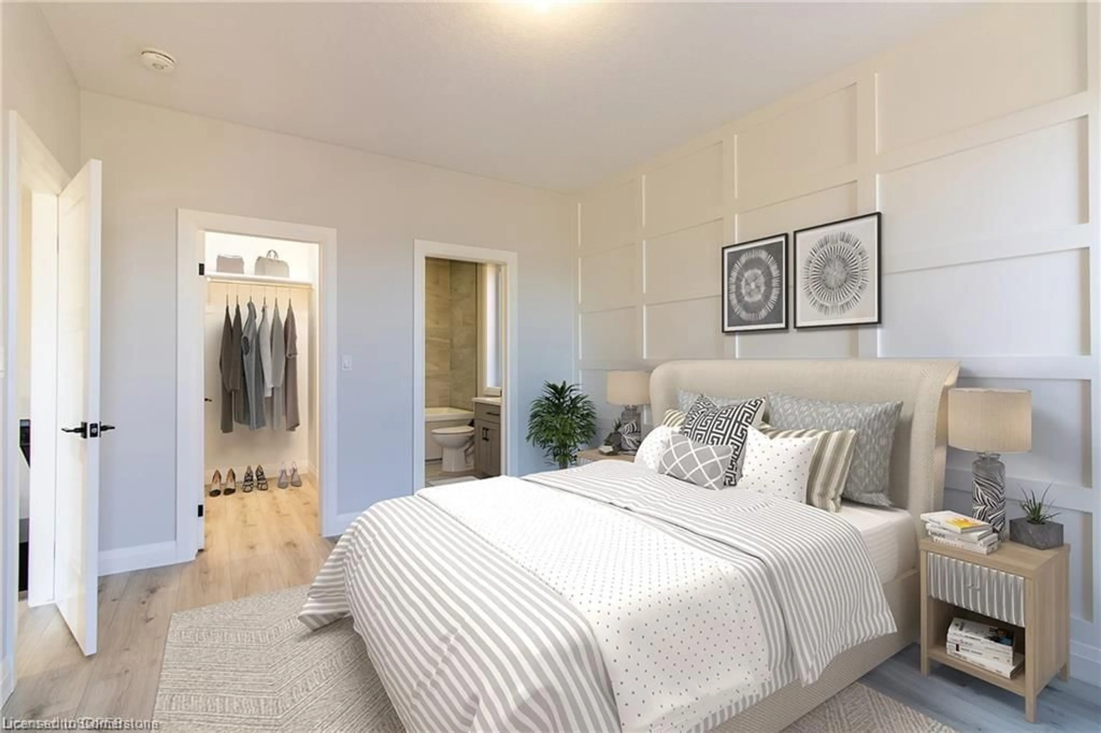 Bedroom with bed, unknown for 93 Duchess Dr, Delhi Ontario N4B 2V3