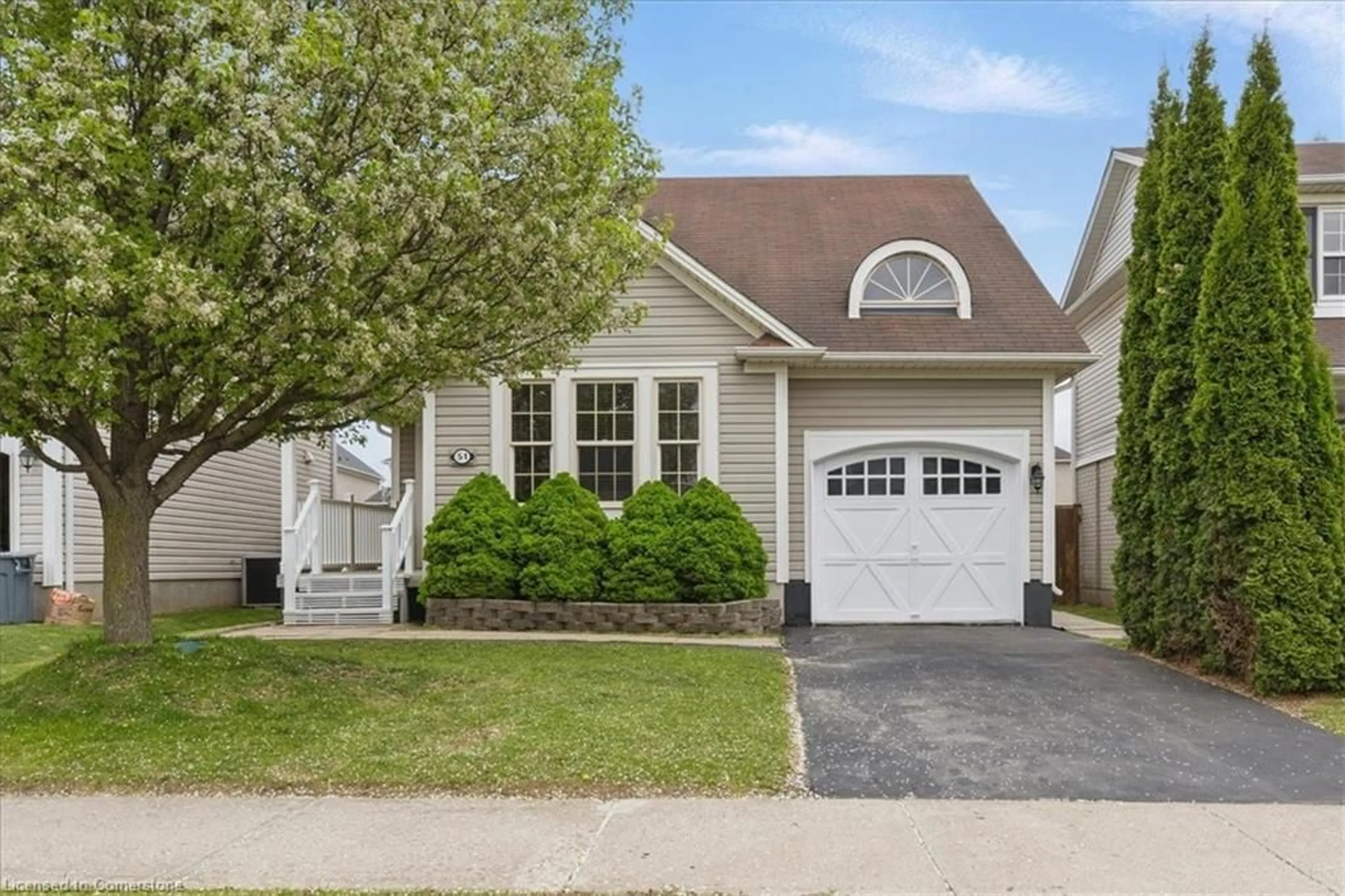 Home with vinyl exterior material, street for 51 Hollinrake Ave, Brantford Ontario N3T 0B6