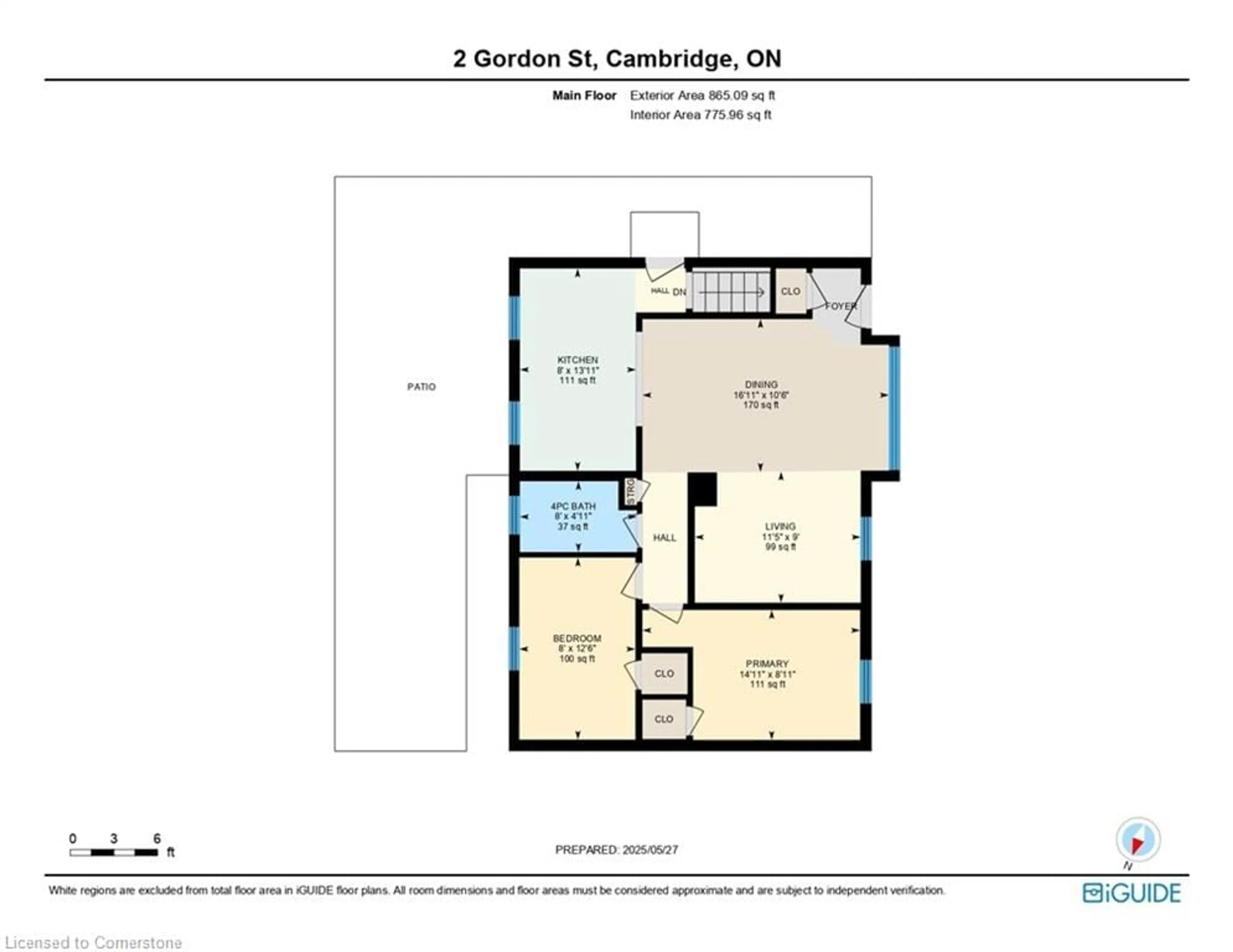Floor plan for 2 Gordon St, Cambridge Ontario N1S 2G4