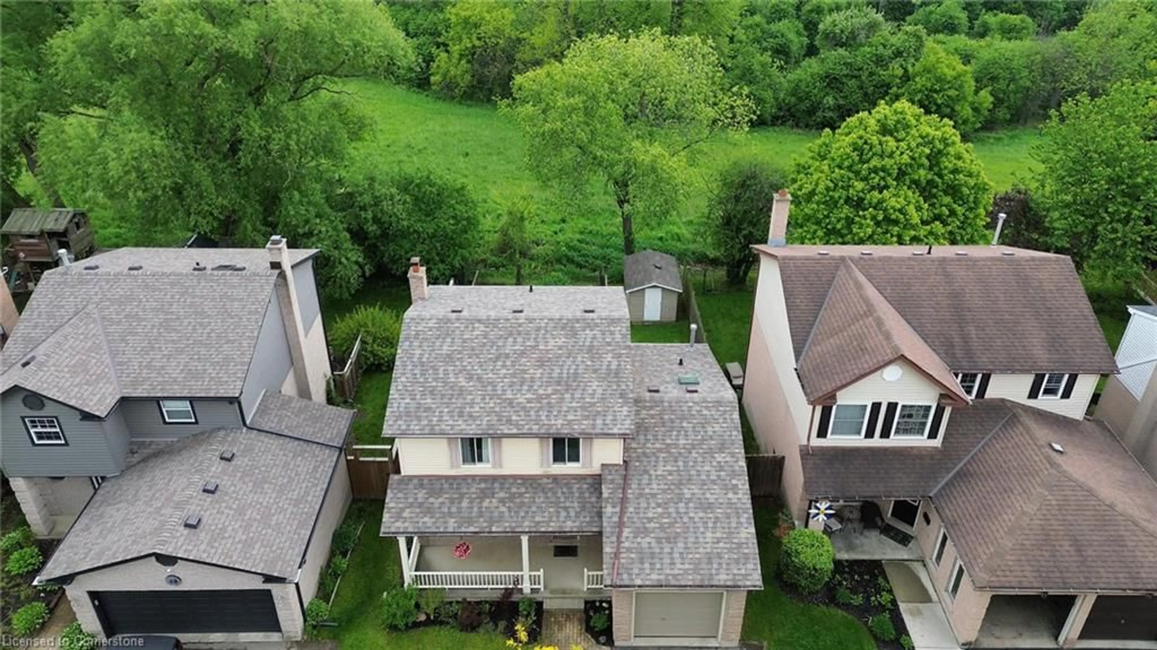 A pic from outside/outdoor area/front of a property/back of a property/a pic from drone, street for 47 Anvil St, Kitchener Ontario N2P 1X7