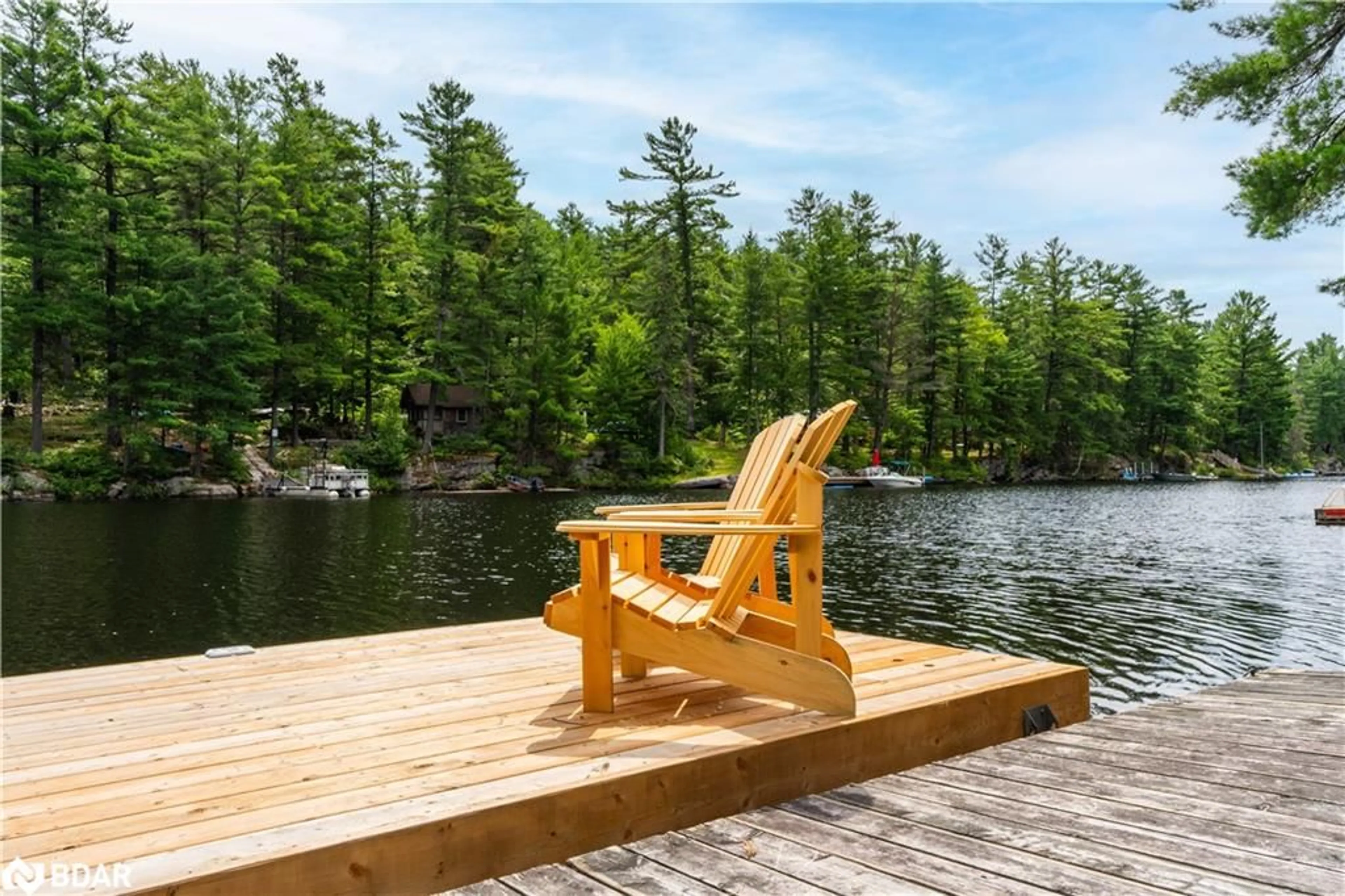 Patio, water/lake/river/ocean view for 1370 Ranger Bay Rd, Loring Ontario P0H 1S0