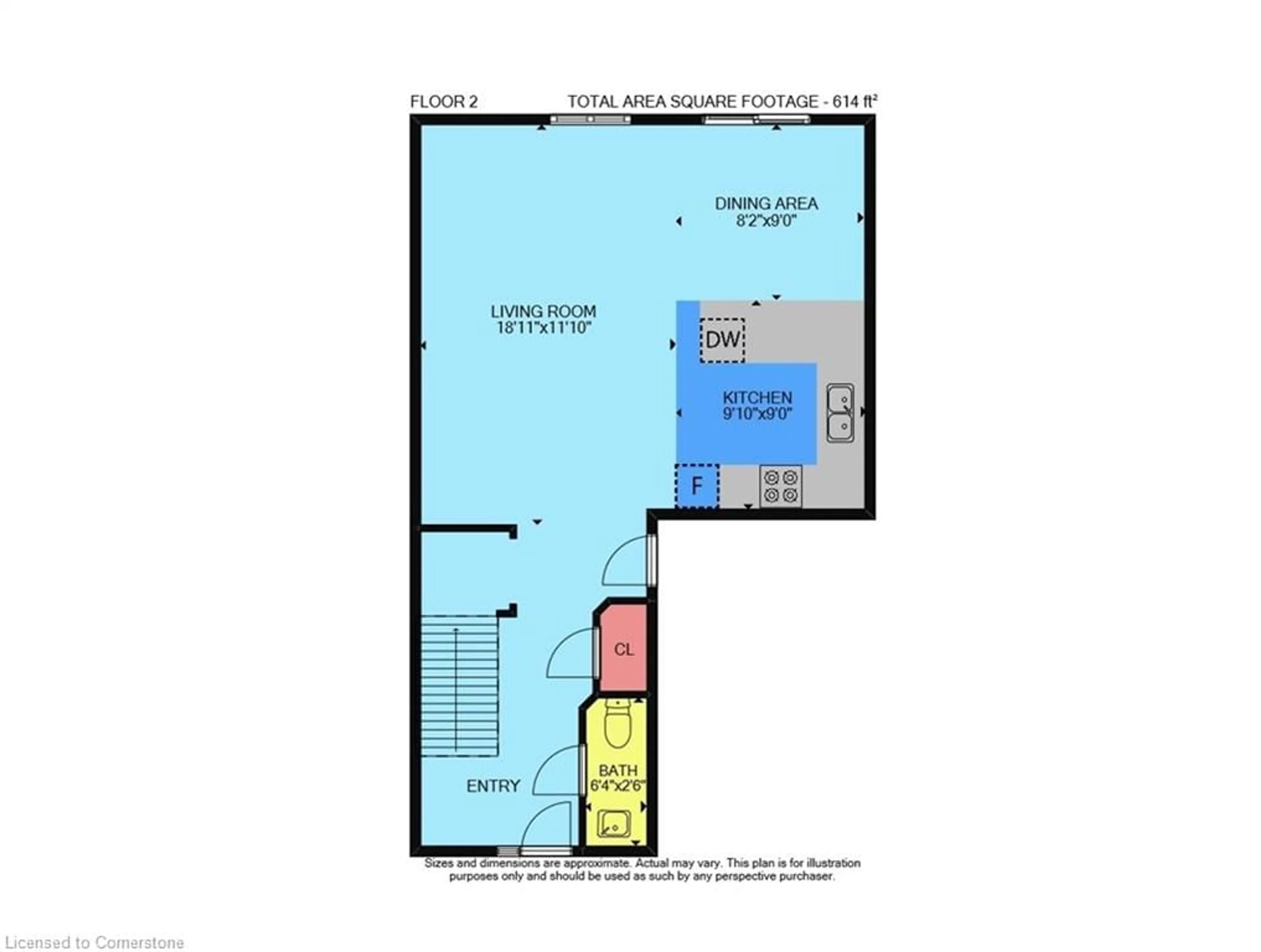Floor plan for 18 Cedar St #27, Grimsby Ontario L3M 5M7