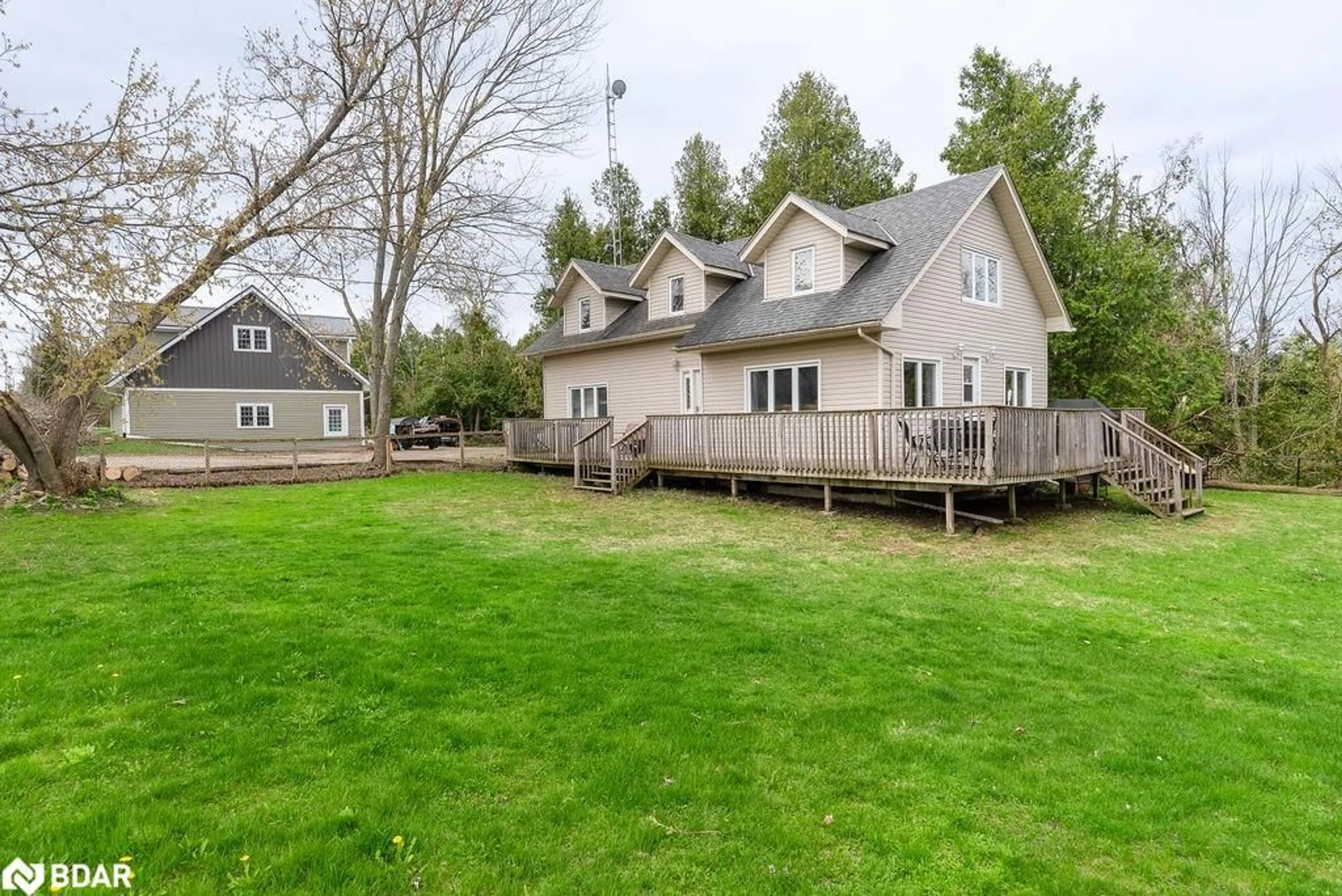 A pic from outside/outdoor area/front of a property/back of a property/a pic from drone, water/lake/river/ocean view for 1393 Killarney Bay Rd, Cameron Ontario K0M 1G0