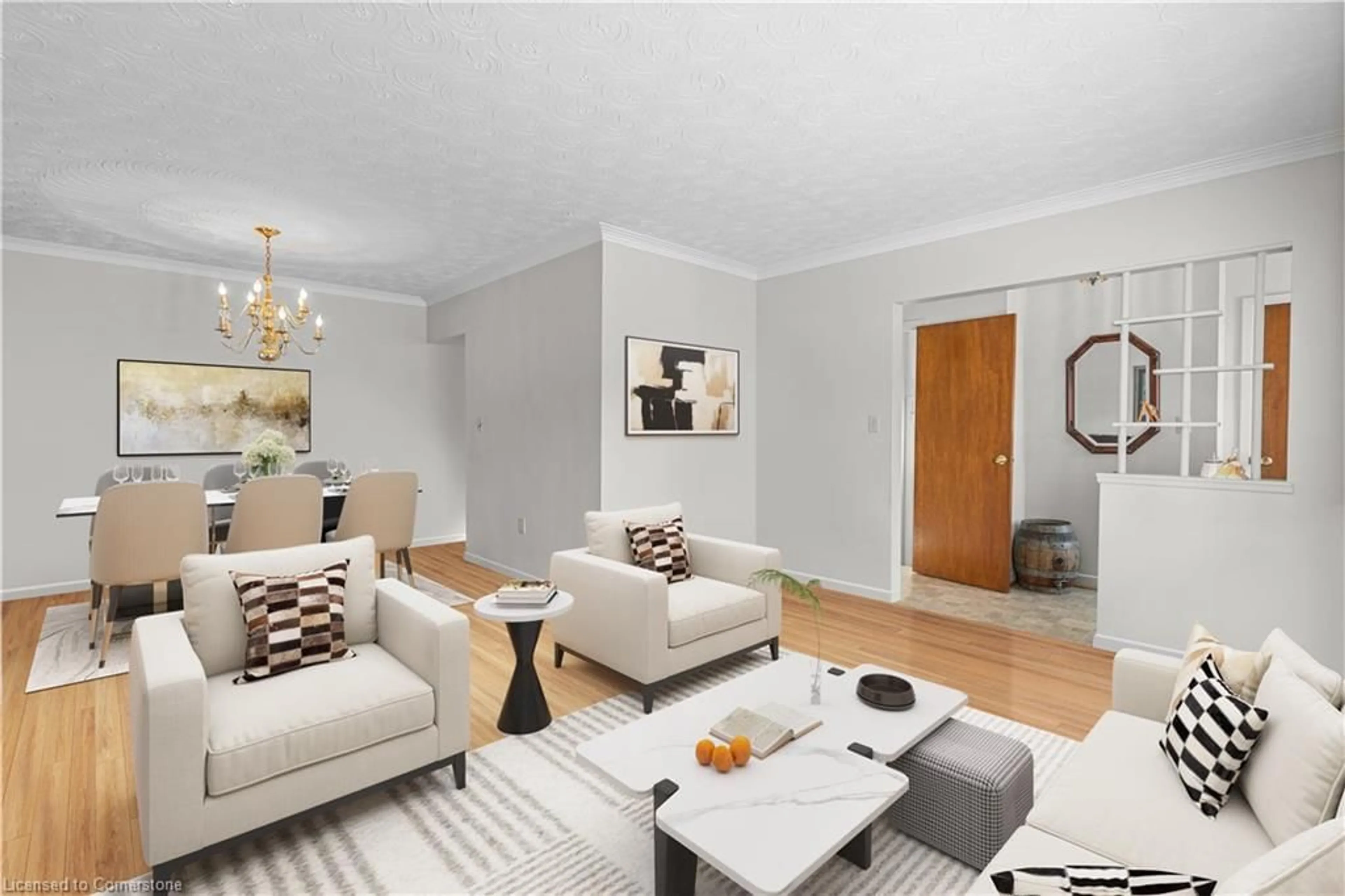 Living room with furniture, unknown for 1 Beatty Ave, Brampton Ontario L6W 2H8