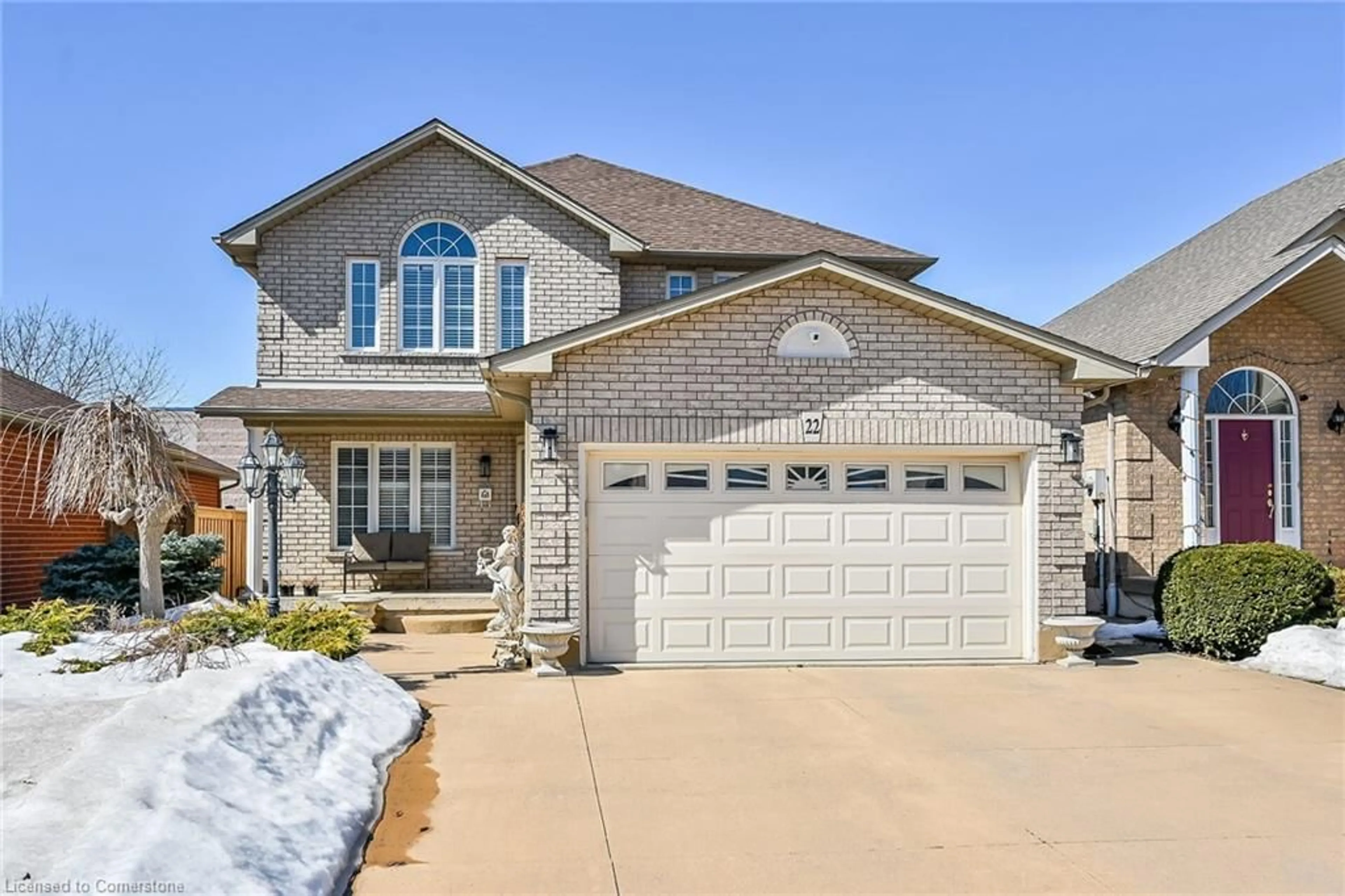 Home with brick exterior material, street for 22 Timothy Pl, Hamilton Ontario L9A 5K3