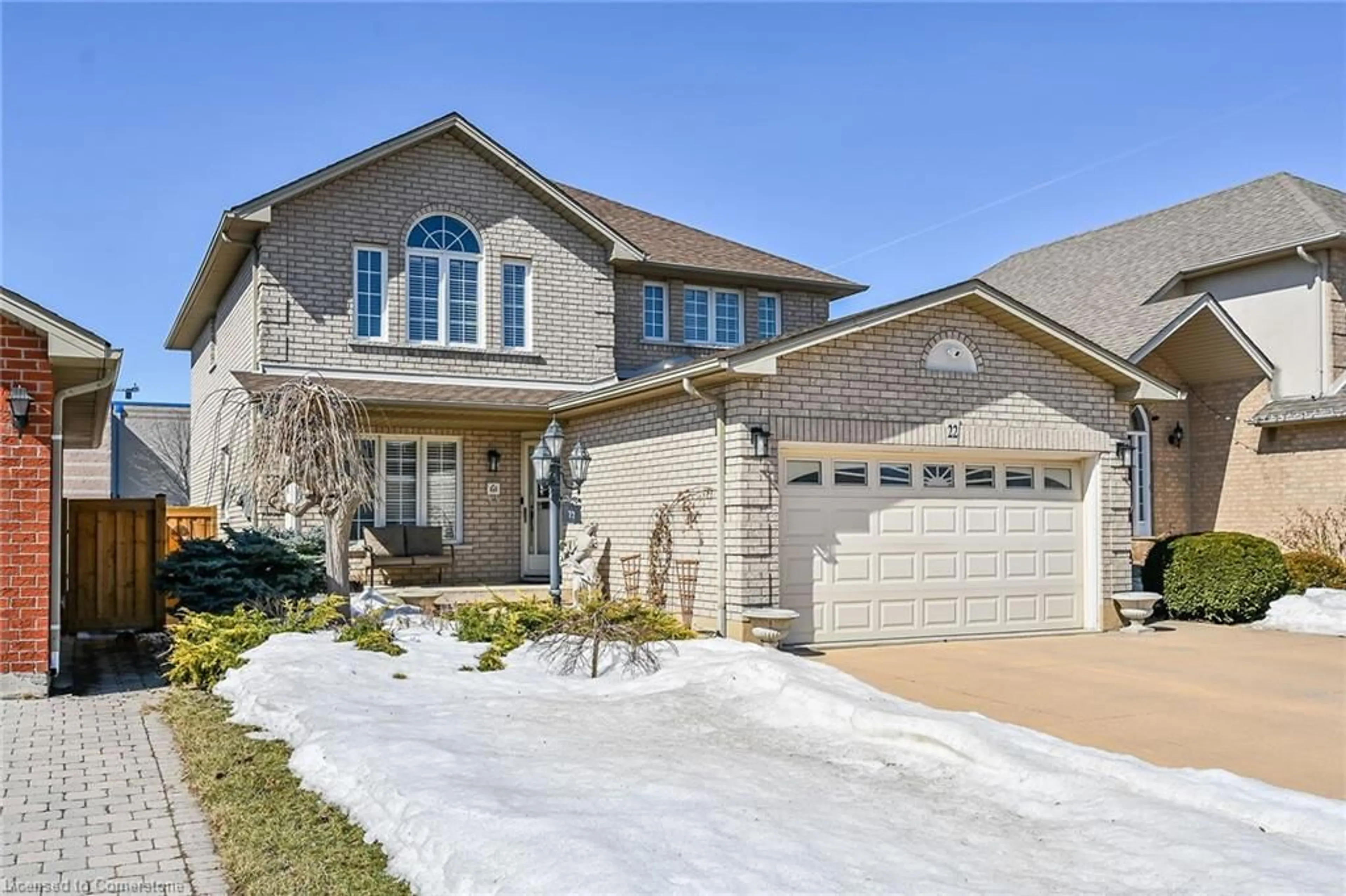 Home with brick exterior material, street for 22 Timothy Pl, Hamilton Ontario L9A 5K3
