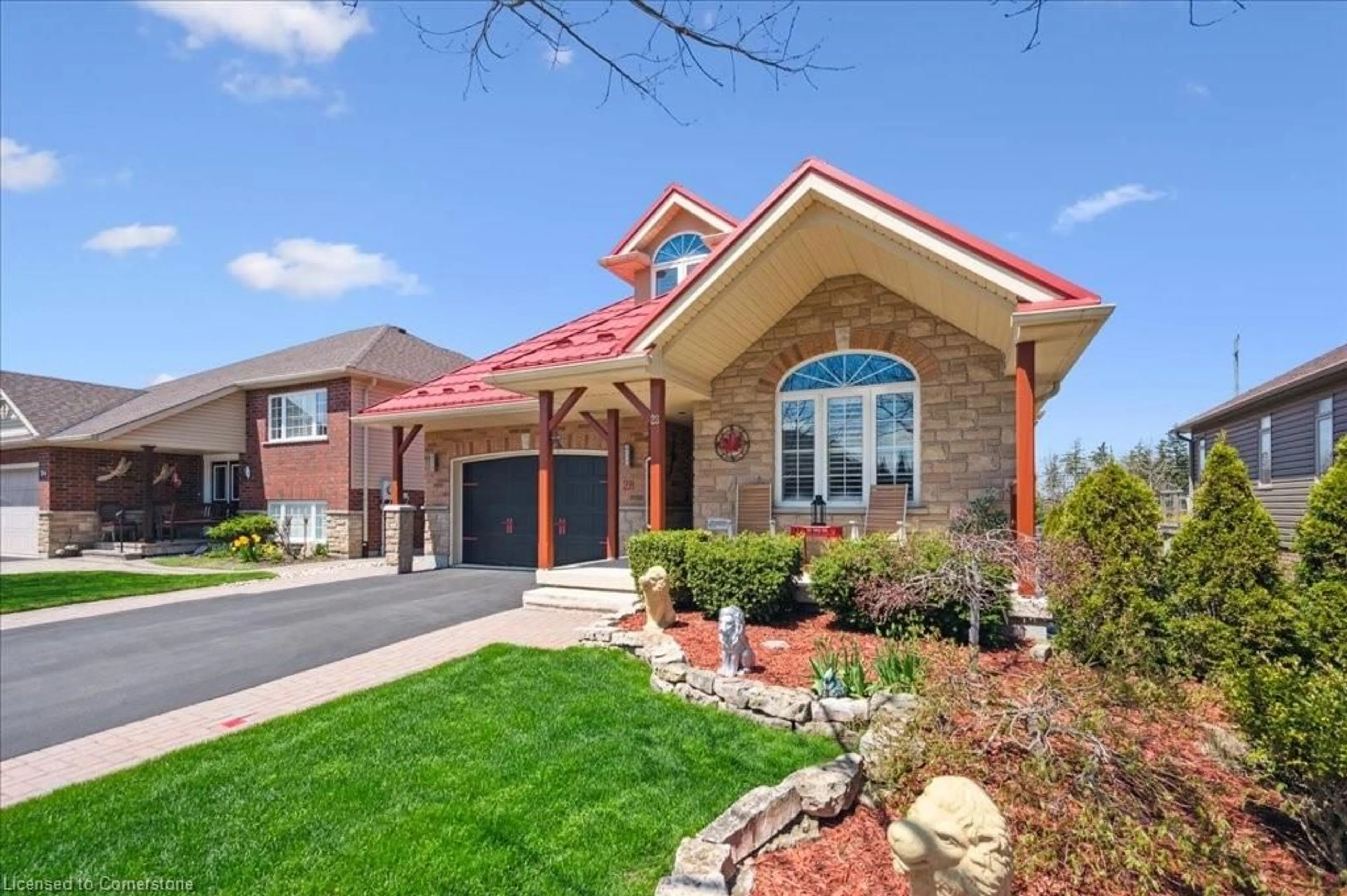 Home with brick exterior material, street for 28 Harcourt Pl, Fergus Ontario N1M 0A6