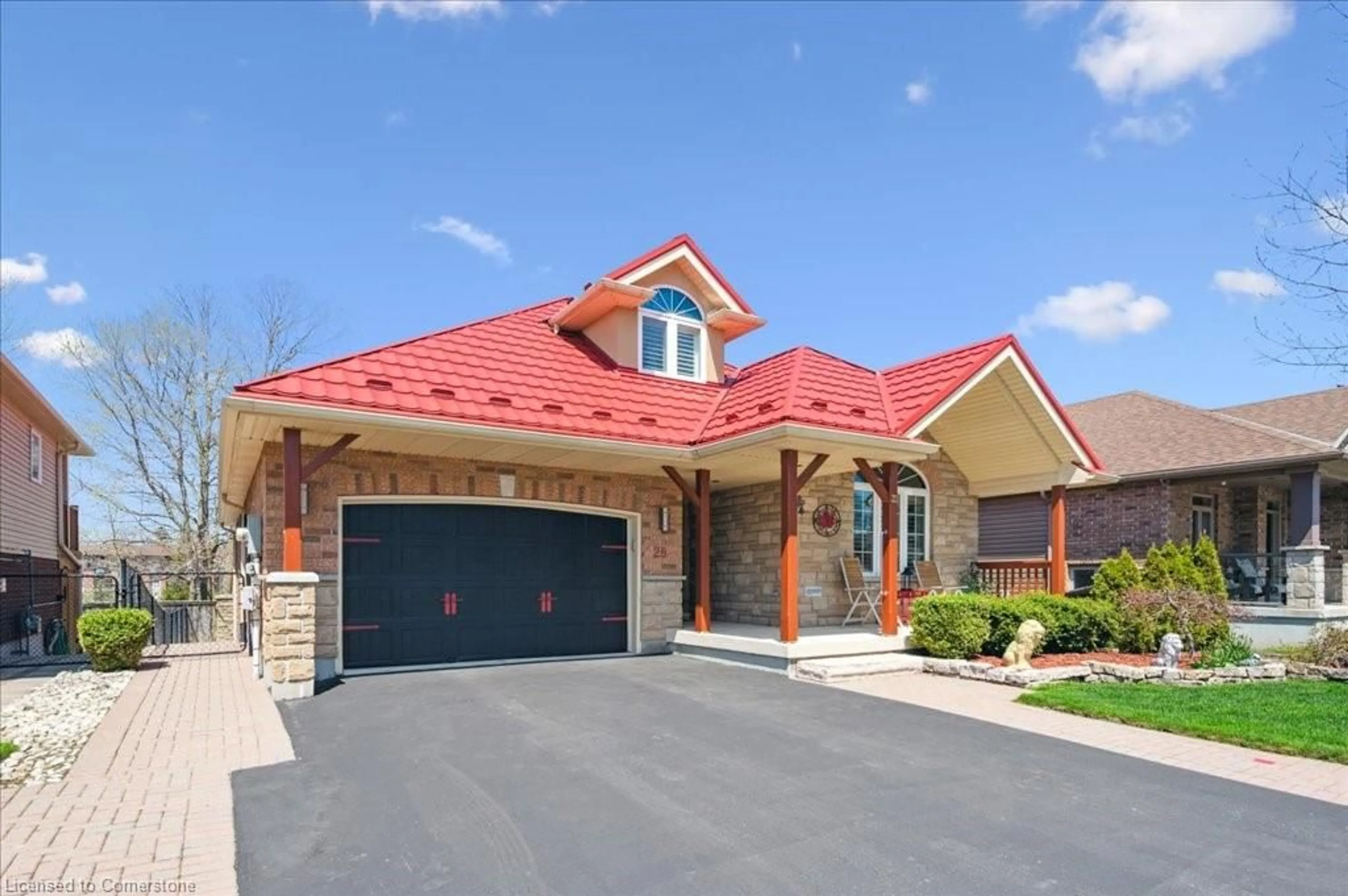 Home with brick exterior material, street for 28 Harcourt Pl, Fergus Ontario N1M 0A6