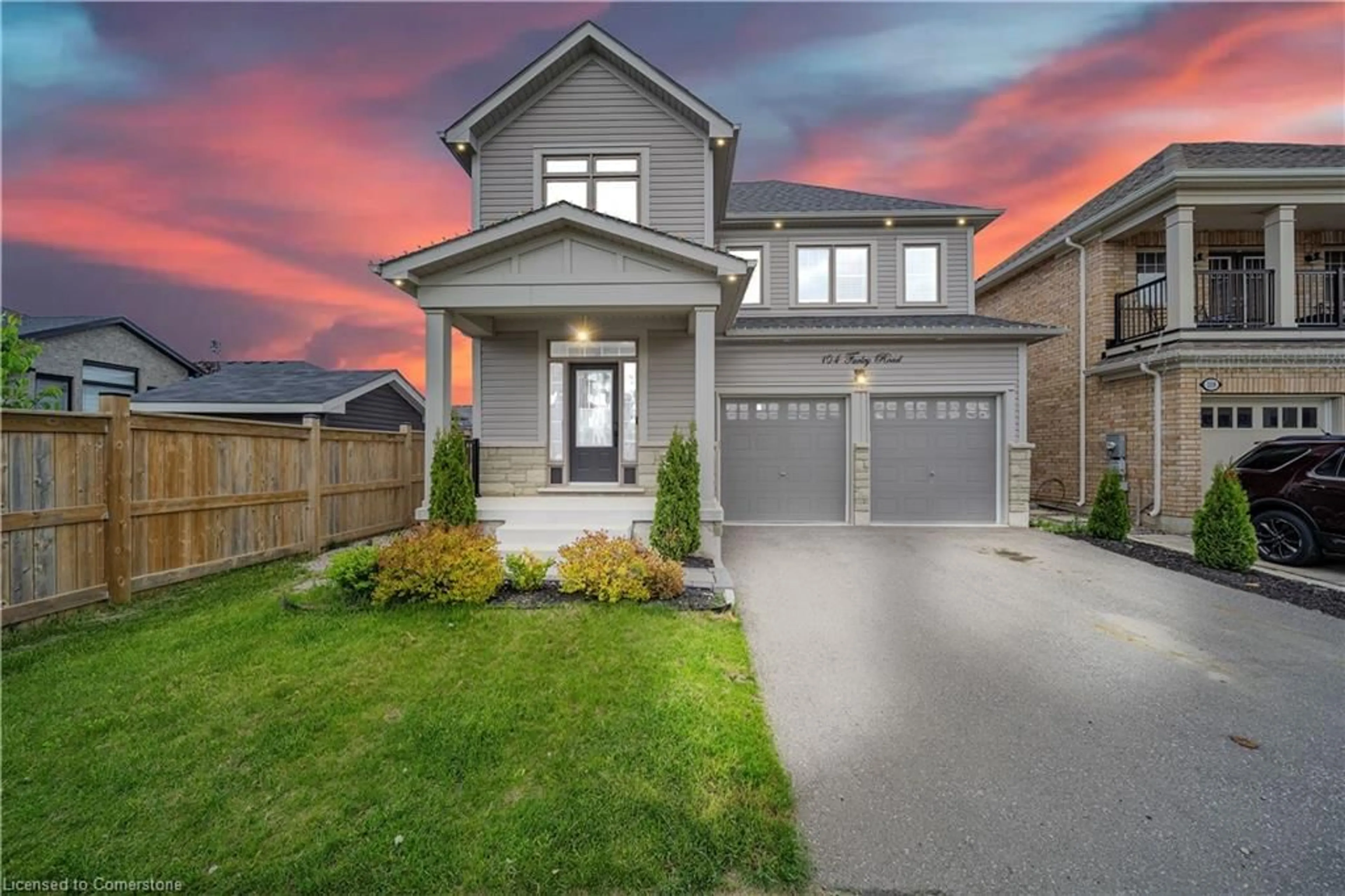 Home with brick exterior material, street for 104 Farley Rd, Fergus Ontario N1M 0H2