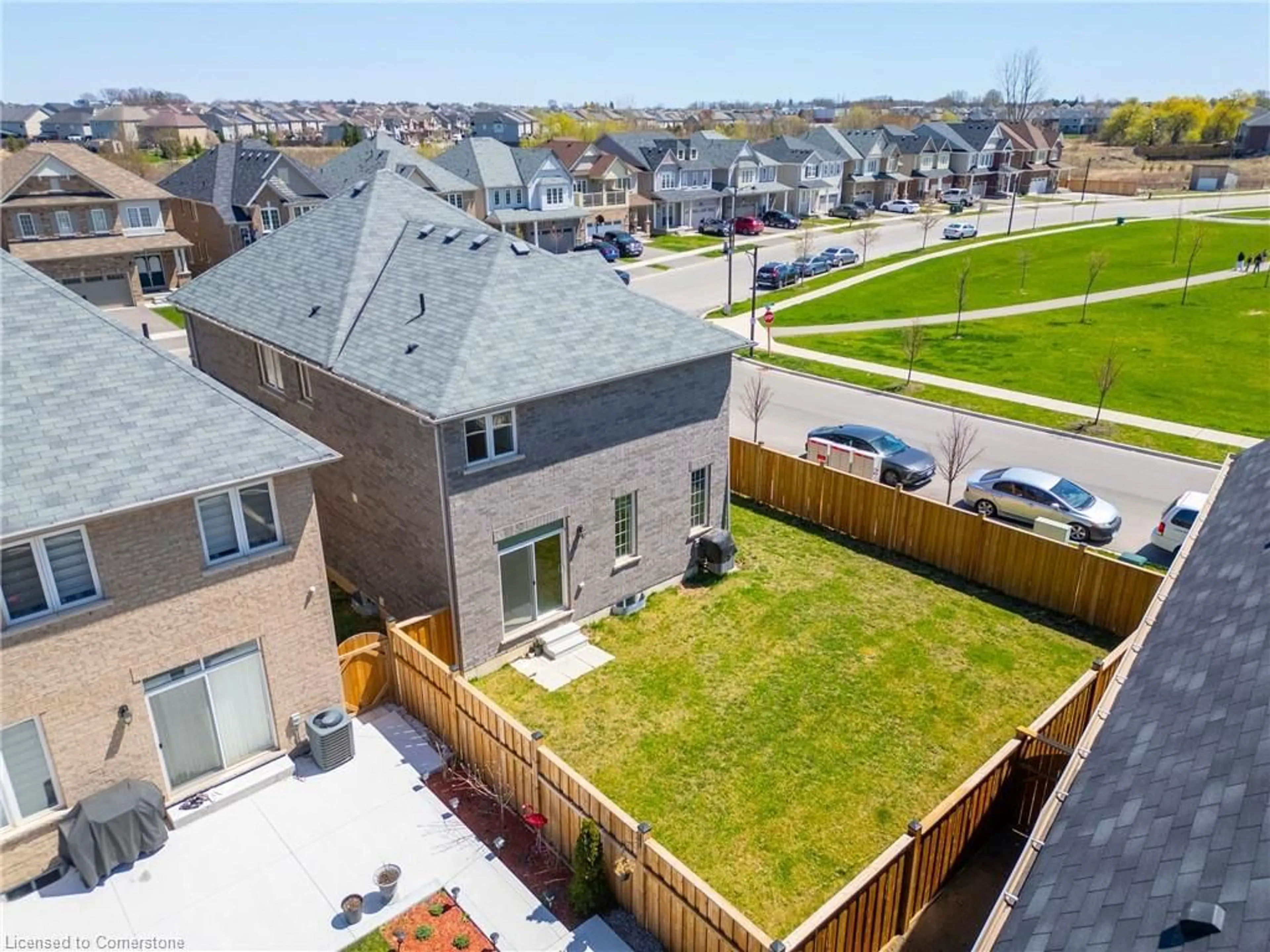 A pic from outside/outdoor area/front of a property/back of a property/a pic from drone, street for 42 Anderson Road, Brantford Ontario N3T 0S2