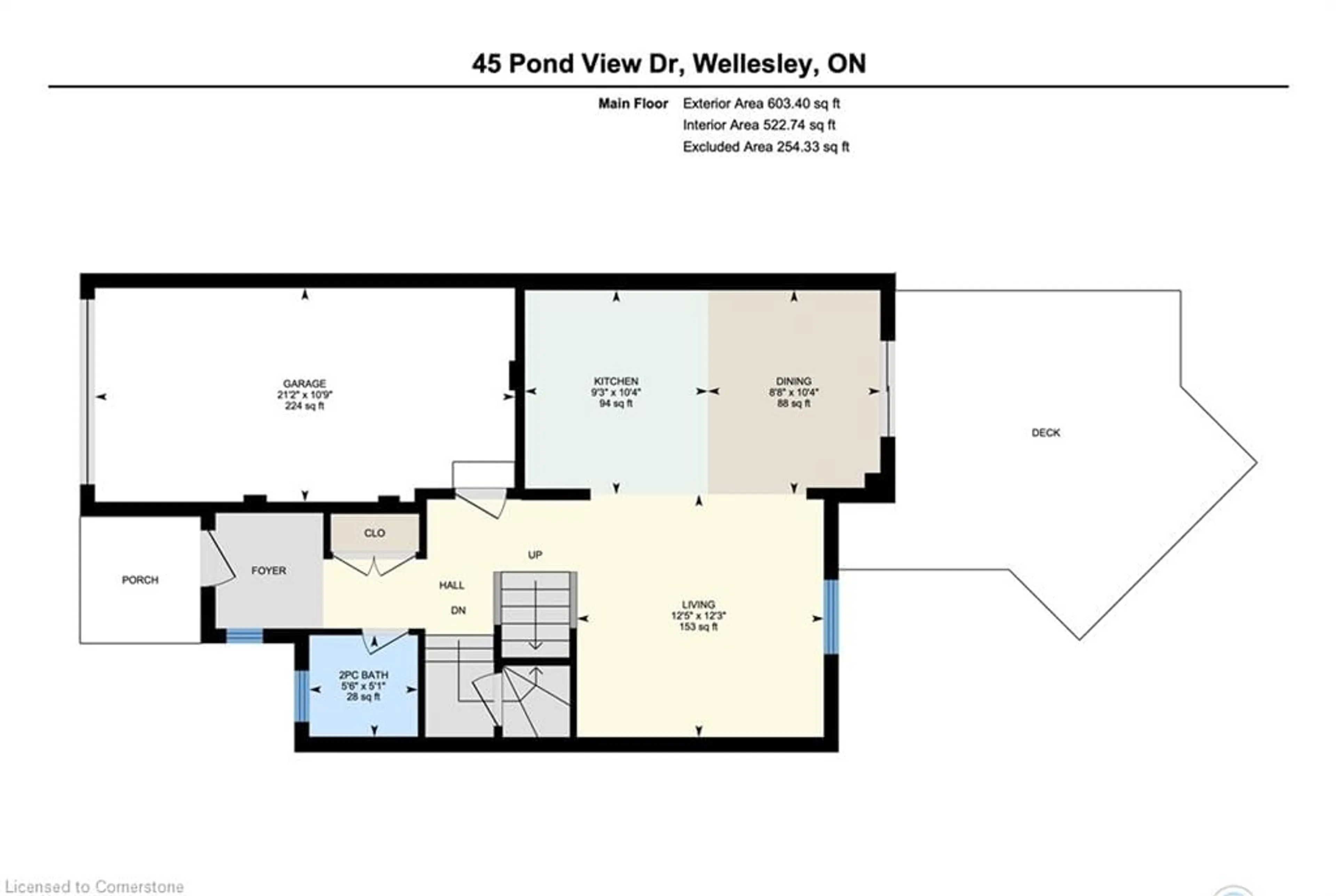 Floor plan for 45 Pond View Dr, Wellesley Ontario N0B 2T0
