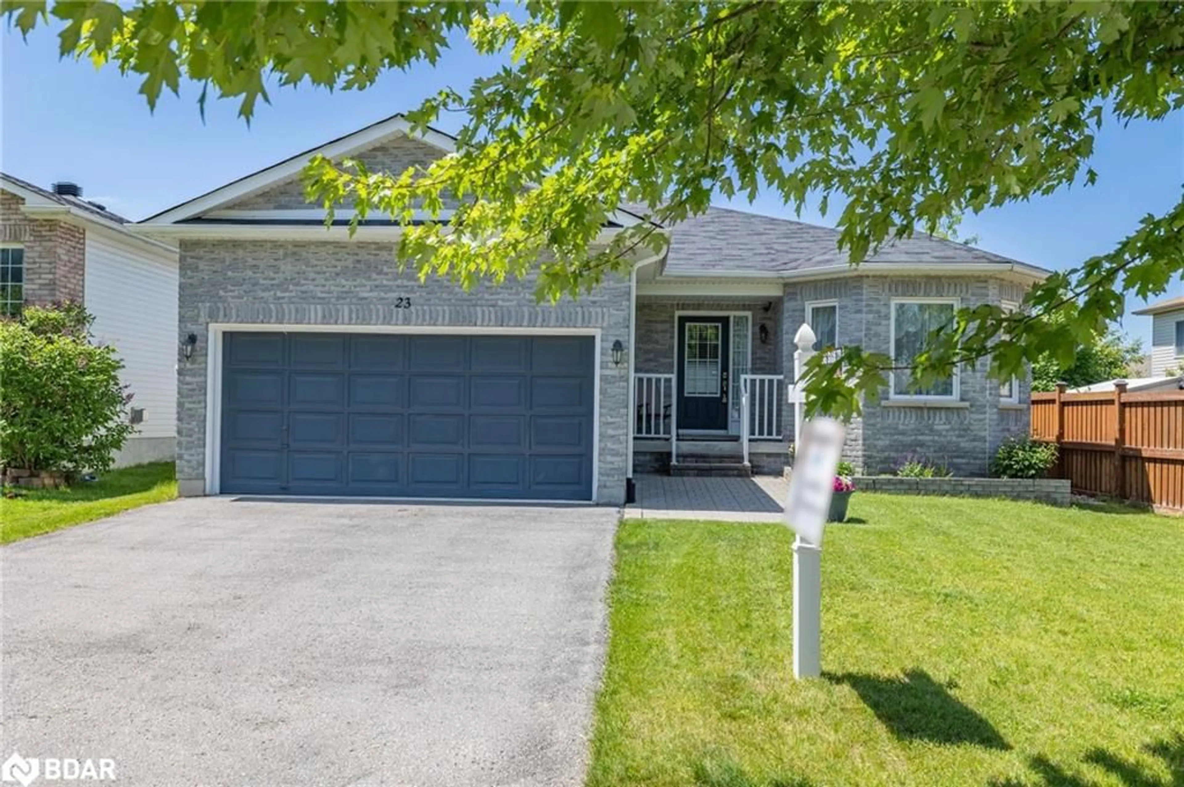 Home with brick exterior material, street for 23 Stonemount Cres, Angus Ontario L0M 1B4