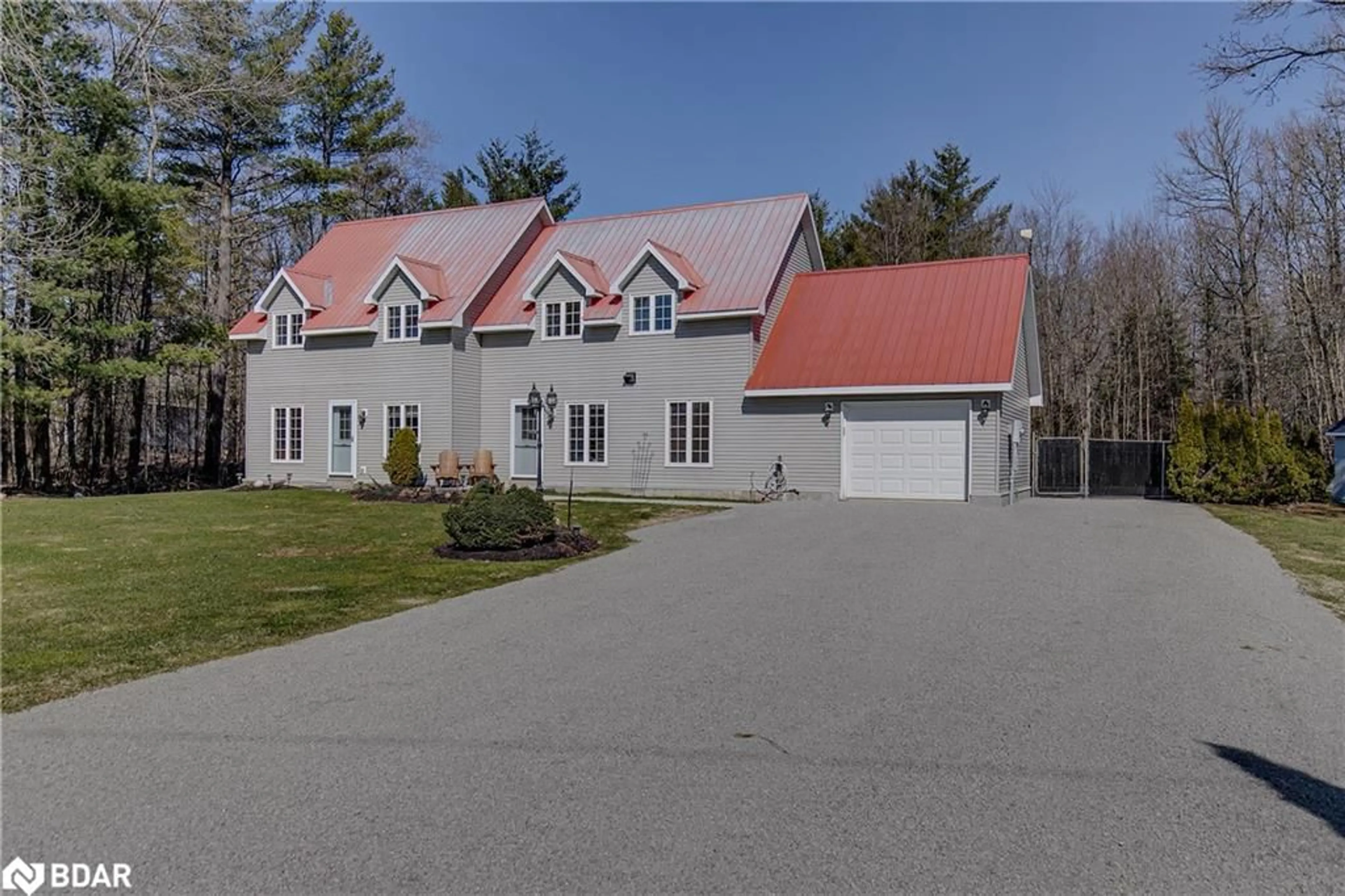 A pic from outside/outdoor area/front of a property/back of a property/a pic from drone, street for 1572 Laughlin Falls Rd, Coldwater Ontario L0K 1E0