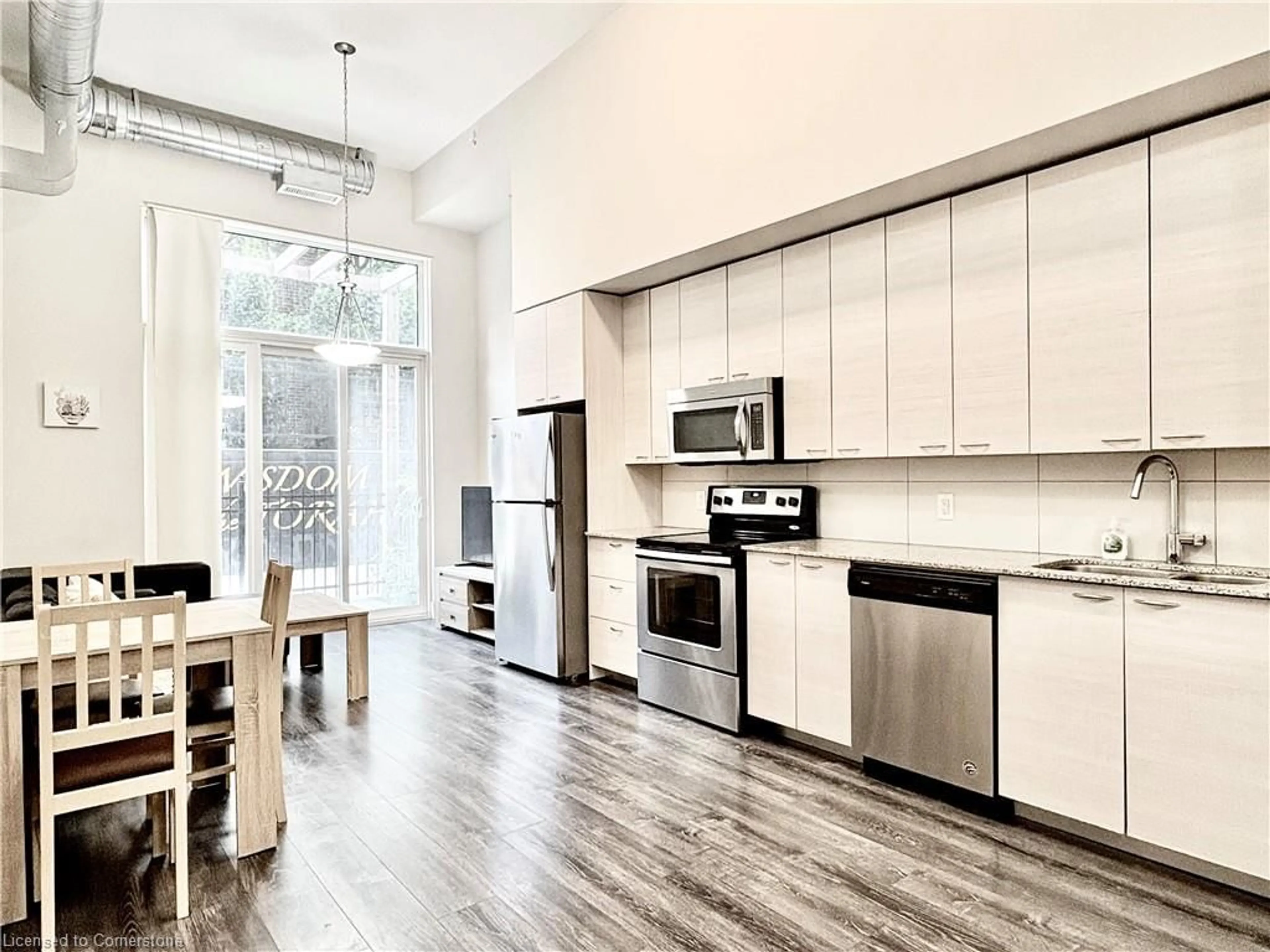 Open concept kitchen, unknown for 253 Albert St #103, Waterloo Ontario N2L 3T7