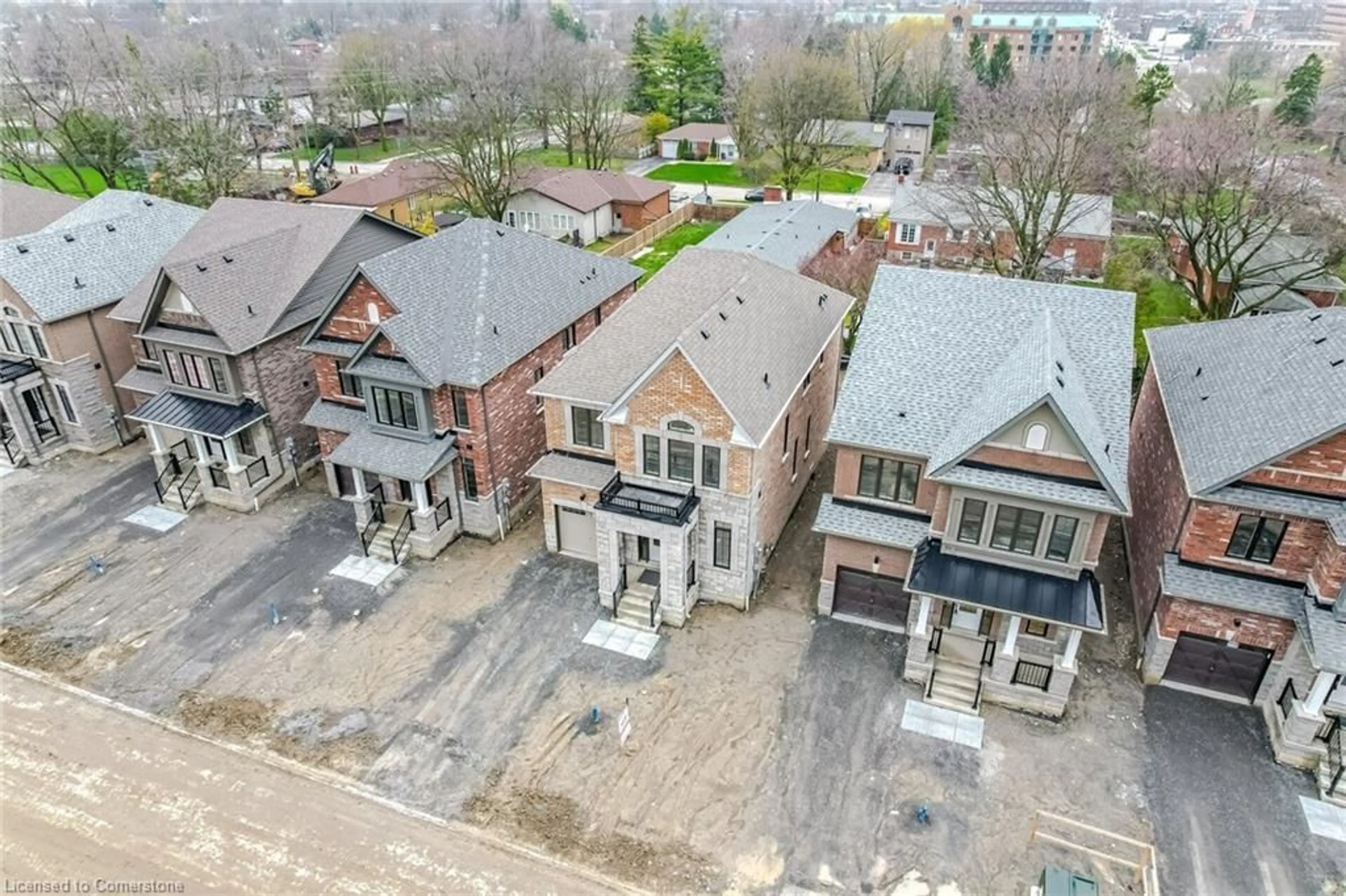A pic from outside/outdoor area/front of a property/back of a property/a pic from drone, street for 22 Frank Lloyd Wright St, Whitby Ontario L1N 0N9
