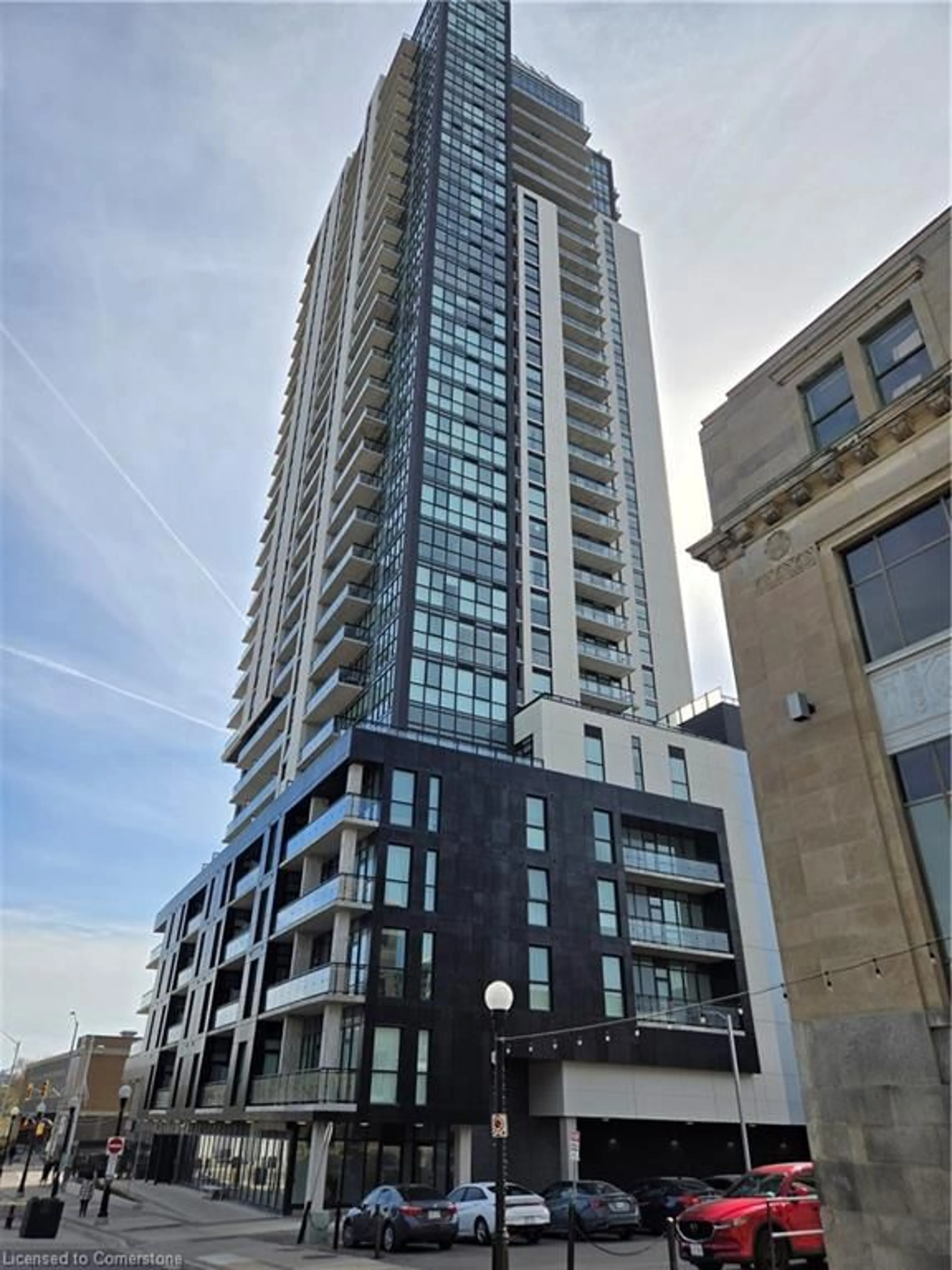 A pic from outside/outdoor area/front of a property/back of a property/a pic from drone, building for 60 Charles St #1202, Kitchener Ontario N2G 0C9