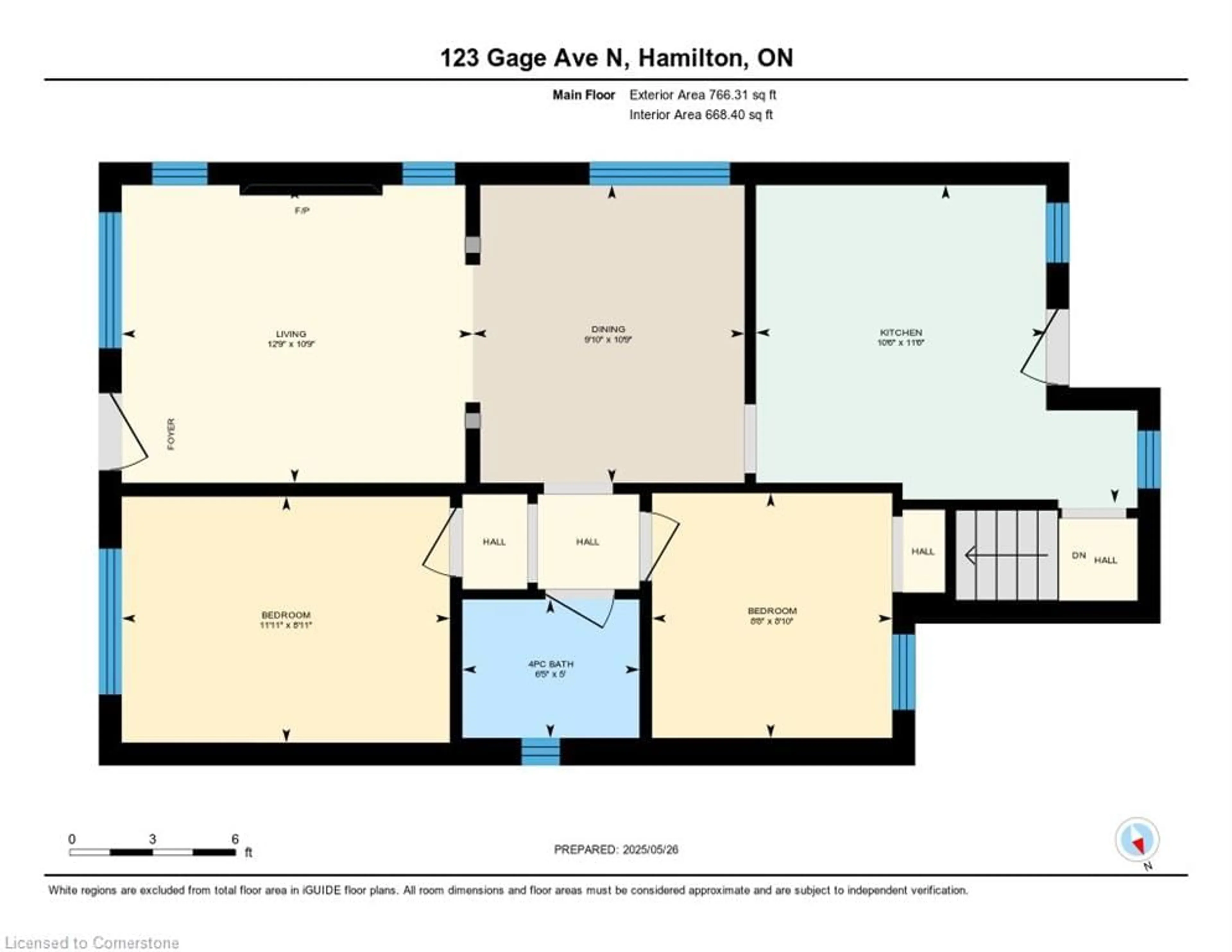 Floor plan for 123 Gage Ave, Hamilton Ontario L8L 6Z8