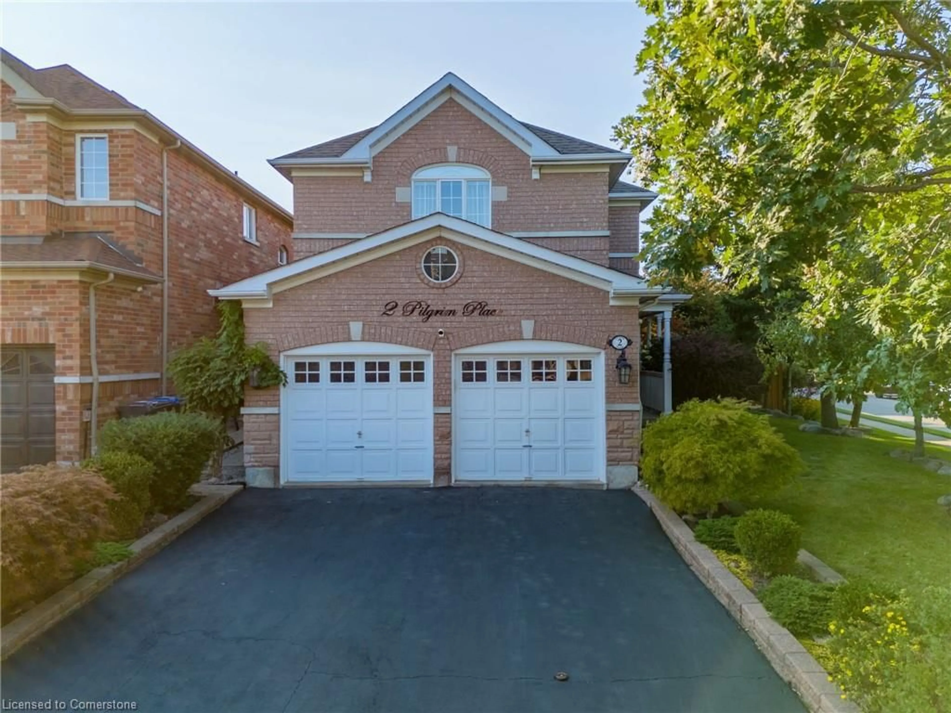 Home with brick exterior material, street for 2 Pilgrim Pl, Brampton Ontario L6X 4X9