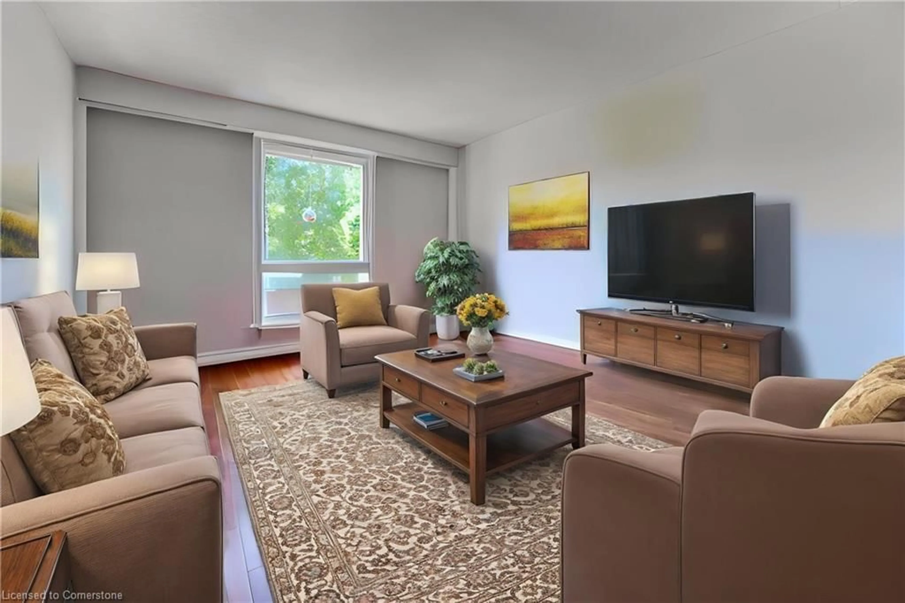 Living room with furniture, unknown for 648 Doon Village Rd #9, Kitchener Ontario N2P 1A2