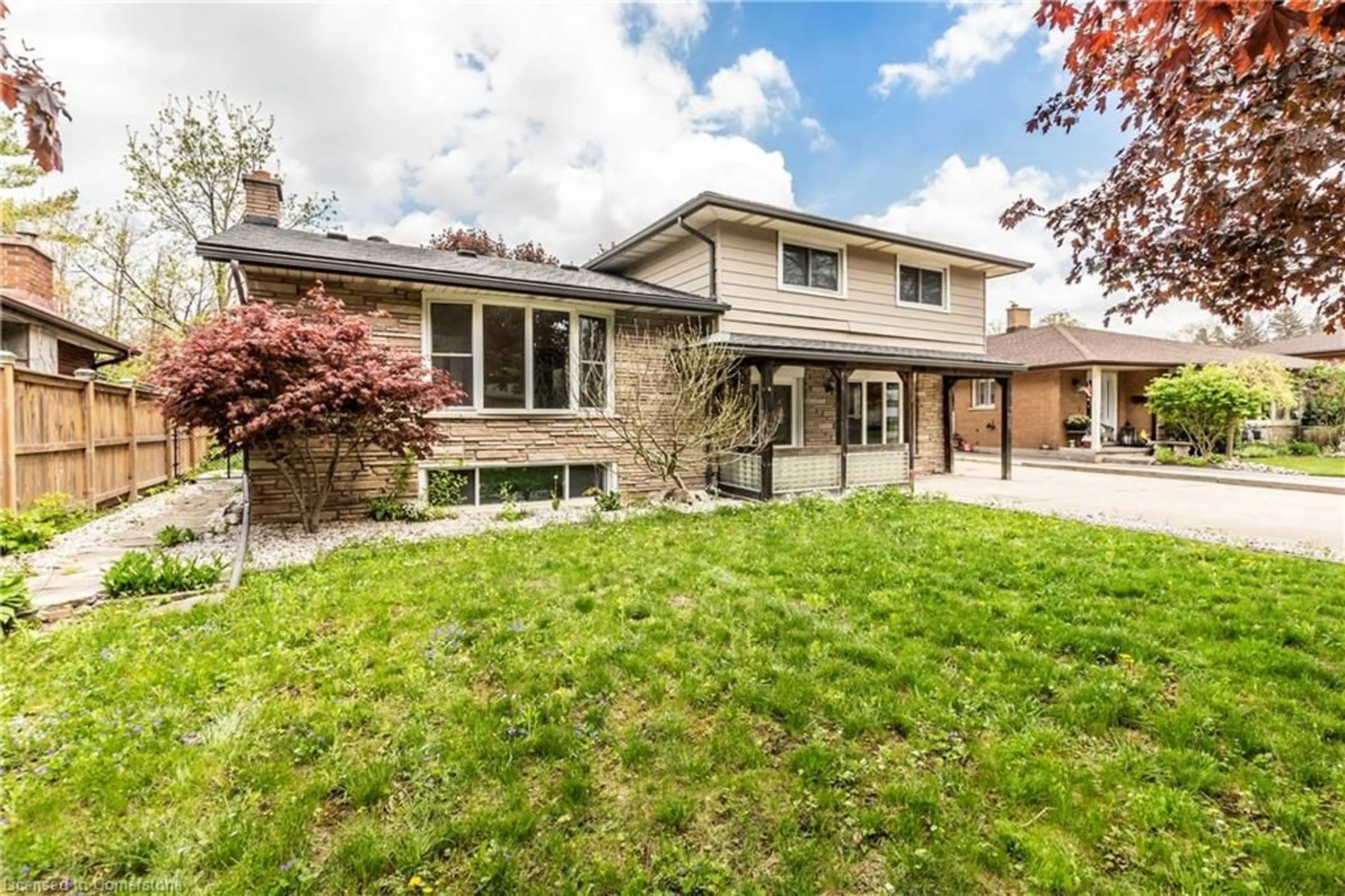 Home with brick exterior material, street for 413 Carson Dr, Kitchener Ontario N2B 2W5