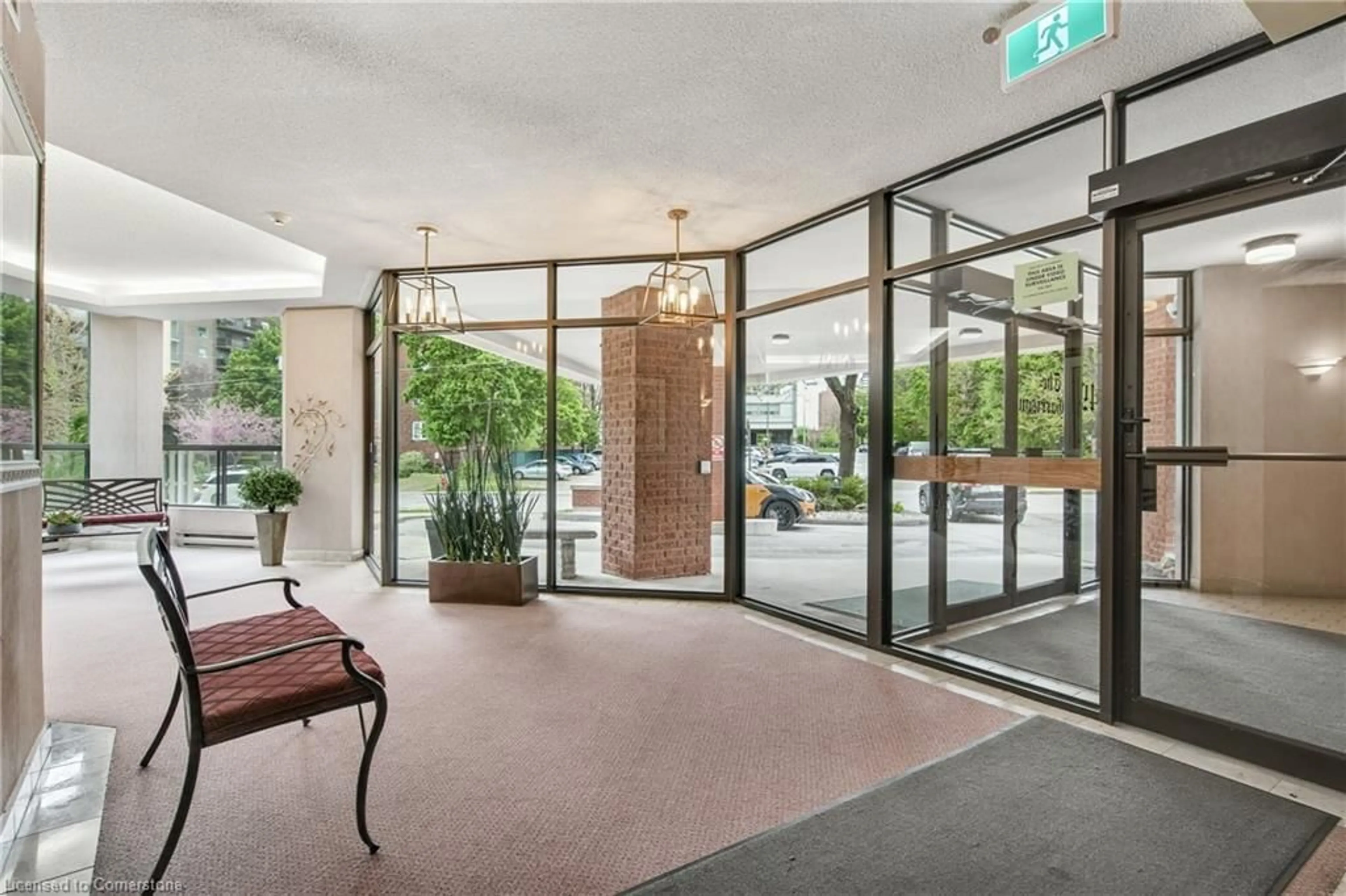 Indoor foyer for 49 Robinson St #801, Hamilton Ontario L8P 1Y7