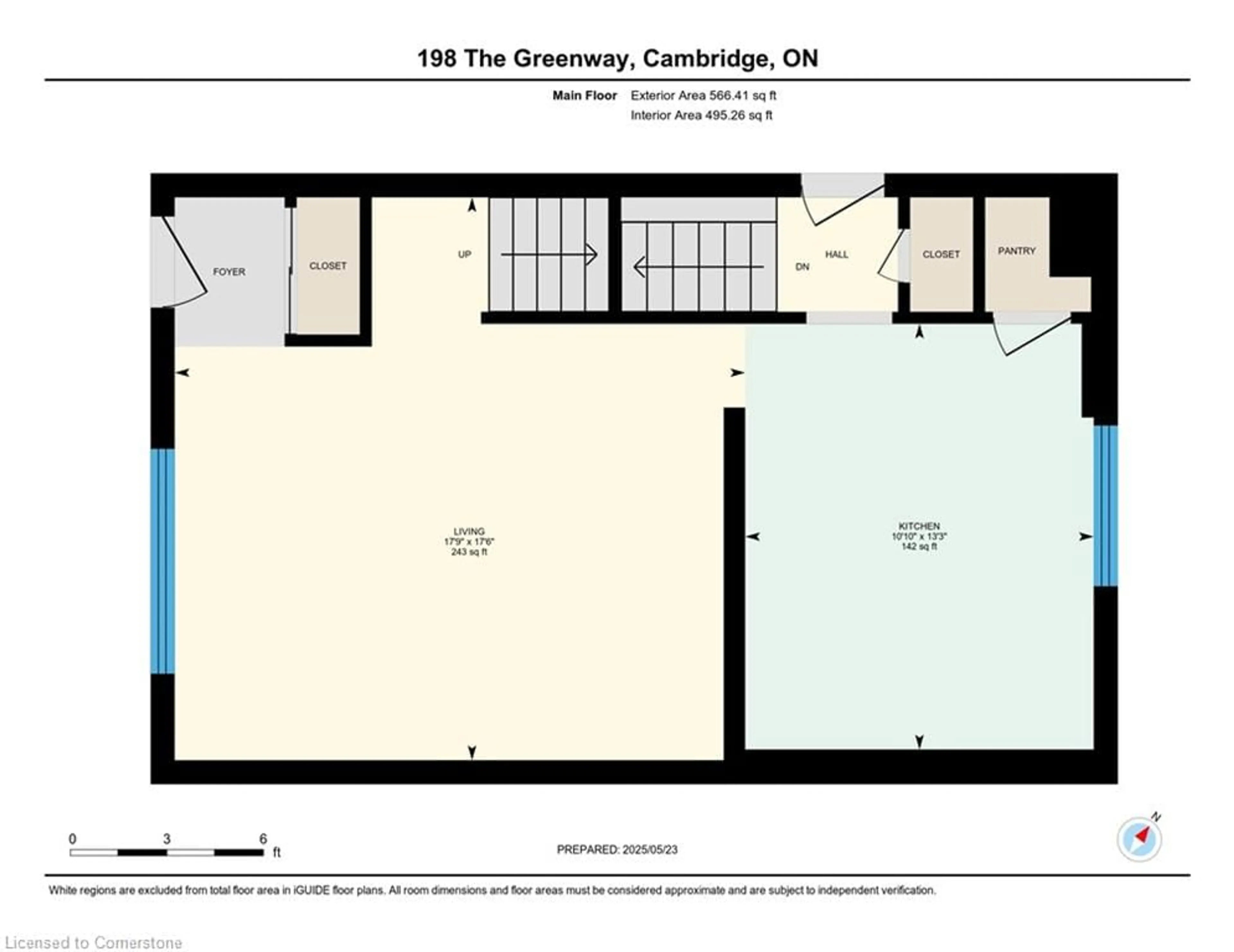Floor plan for 198 The Greenway, Cambridge Ontario N1R 6L9