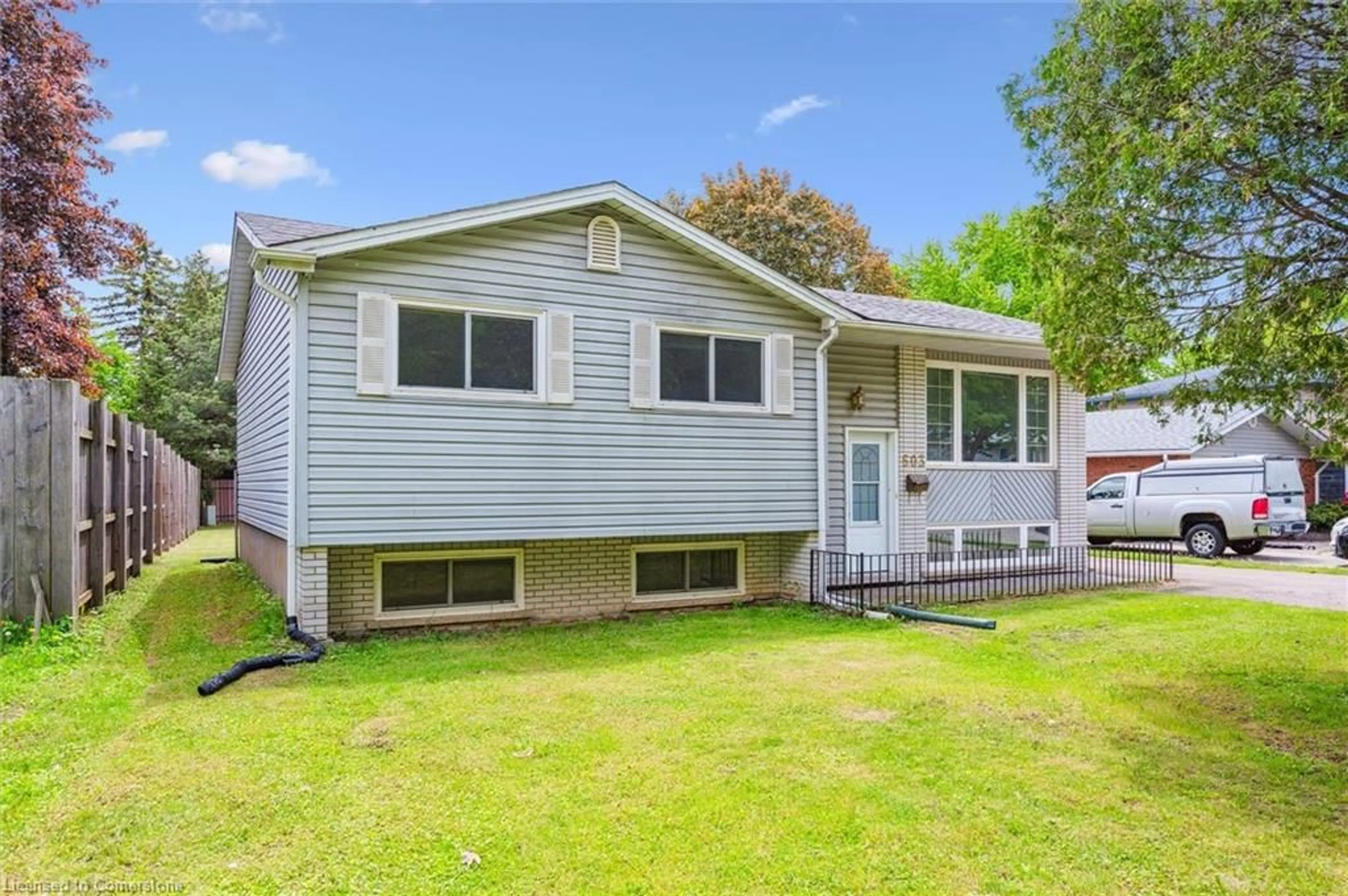 Home with vinyl exterior material, street for 603 Mount Anne Dr, Waterloo Ontario N2L 4W6