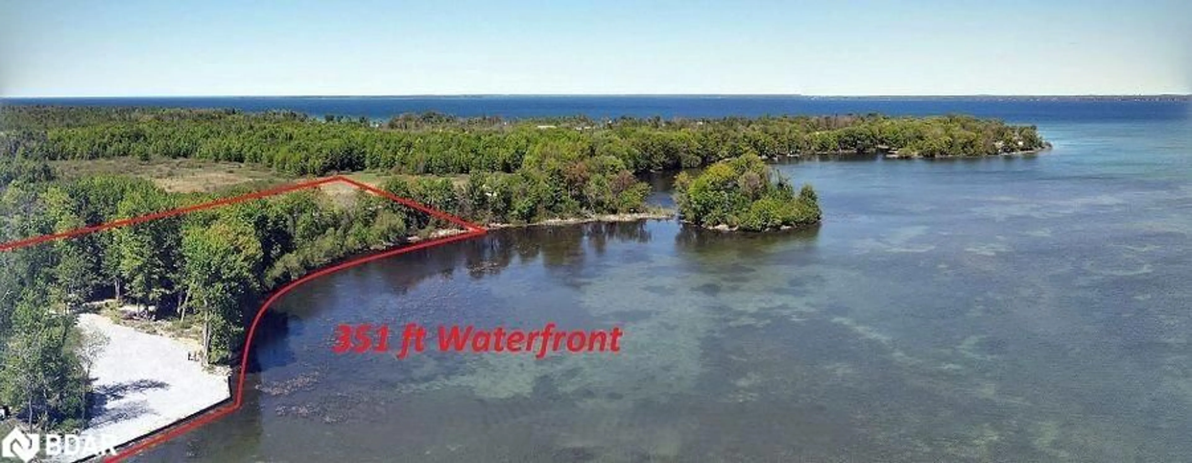 A pic from outside/outdoor area/front of a property/back of a property/a pic from drone, water/lake/river/ocean view for 498 Blue Heron Lane, Georgina Island Ontario L0E 1R0