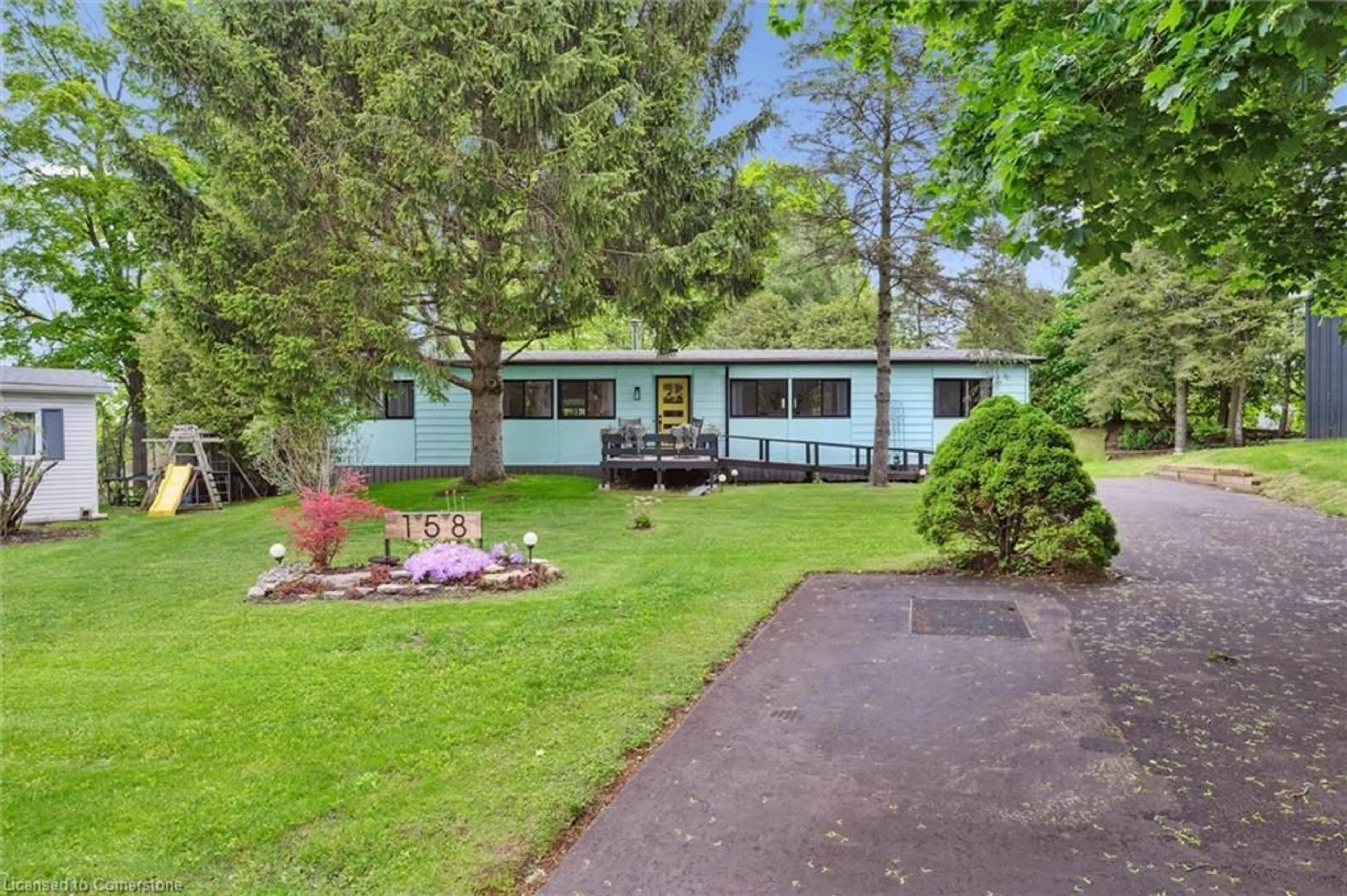 A pic from outside/outdoor area/front of a property/back of a property/a pic from drone, water/lake/river/ocean view for 1294 Concession 8w Rd #158, Hamilton Ontario N0B 2J0