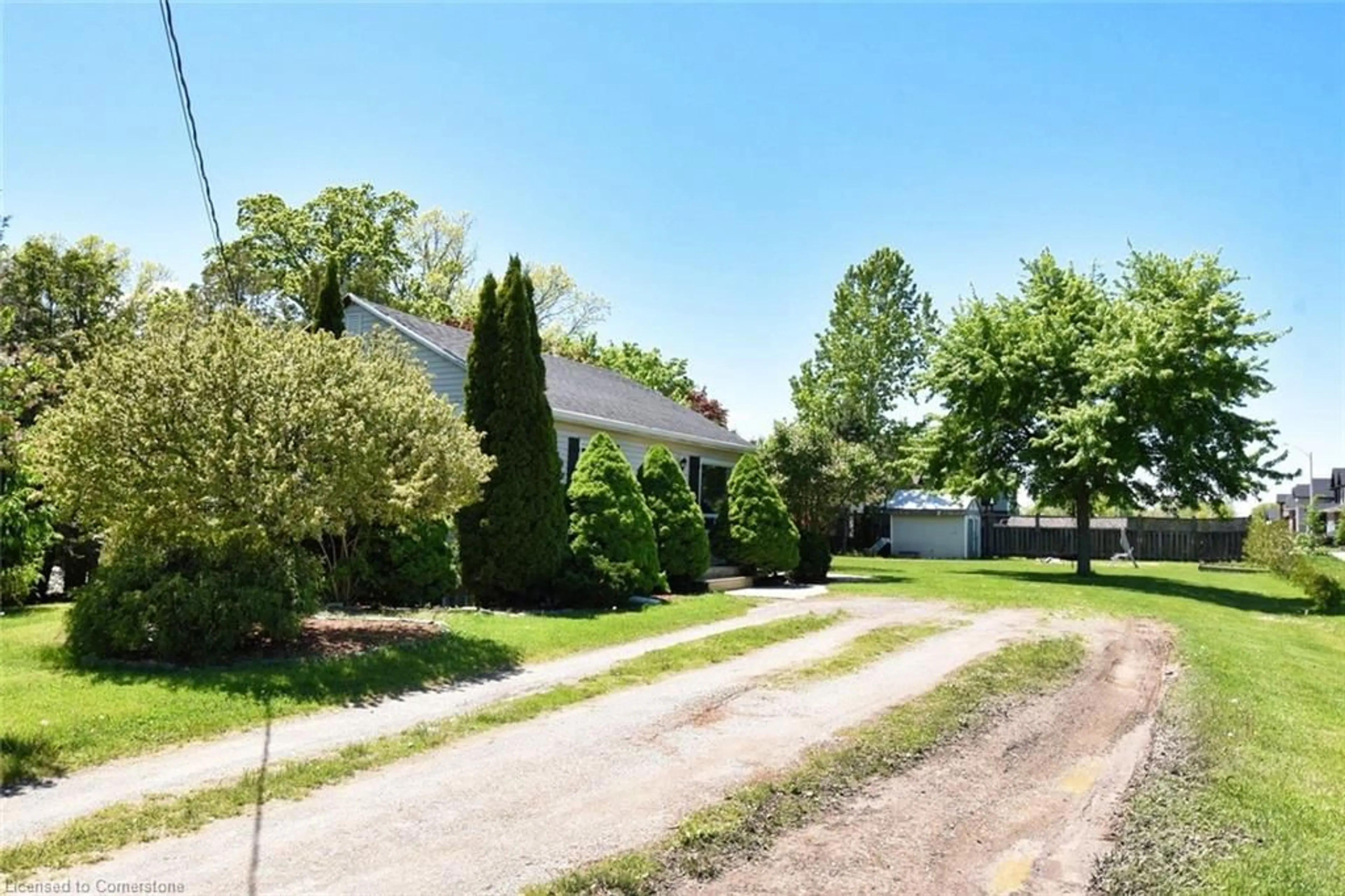 A pic from outside/outdoor area/front of a property/back of a property/a pic from drone, street for 3674 Campden Rd, Campden Ontario L0R 1G0