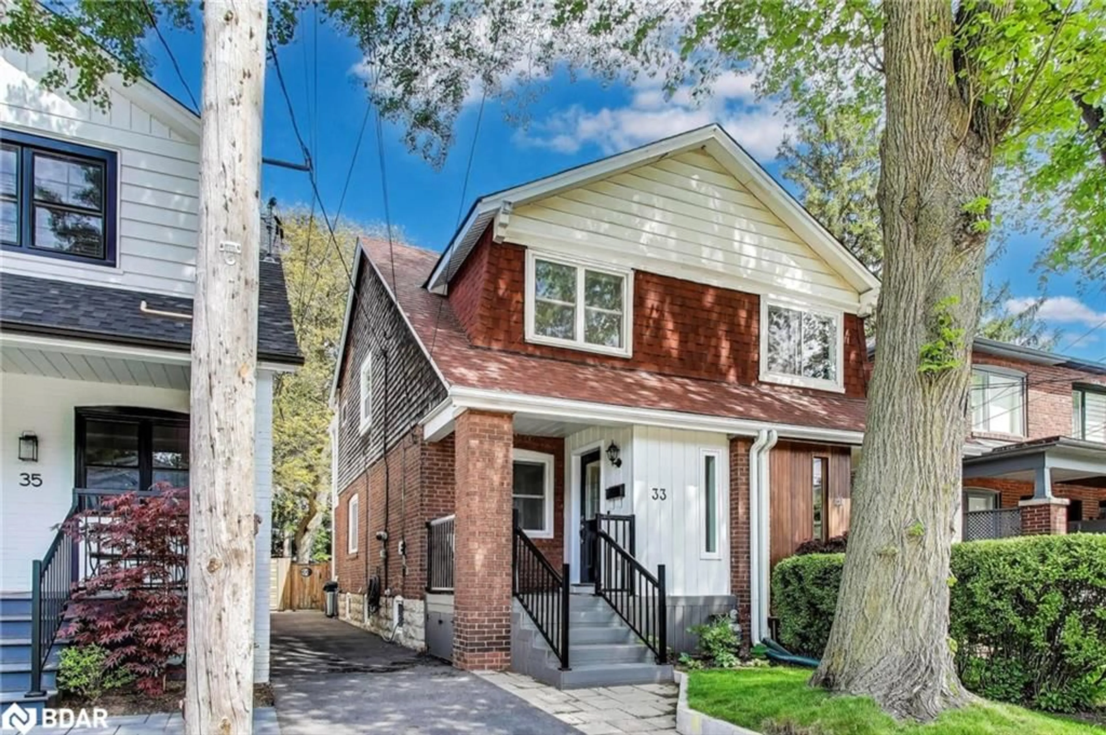 Home with brick exterior material, street for 33 Lemay Rd, Toronto Ontario M4S 2X2