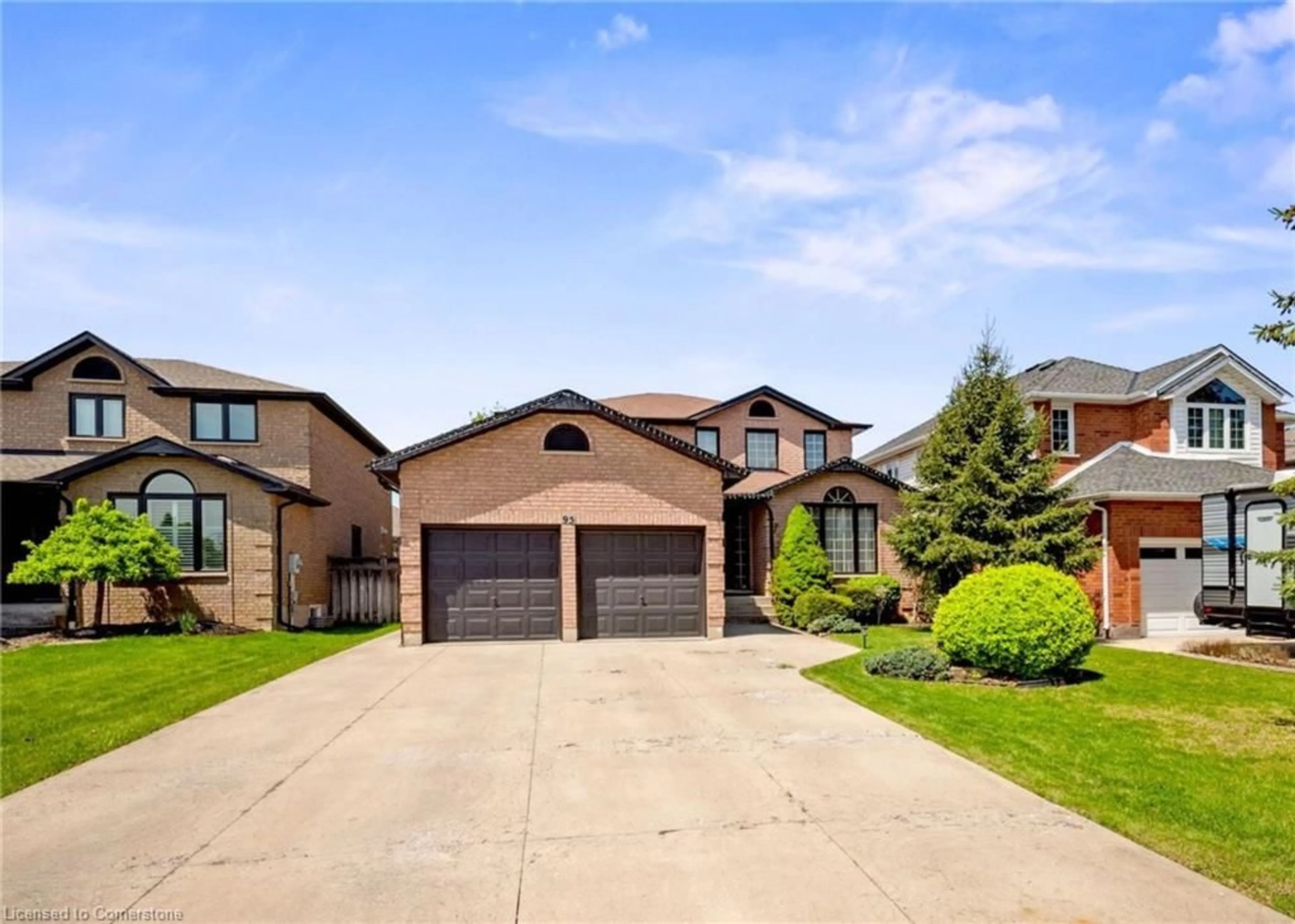 Home with brick exterior material, street for 95 Gatestone Drive Dr, Hamilton Ontario L8J 2V1