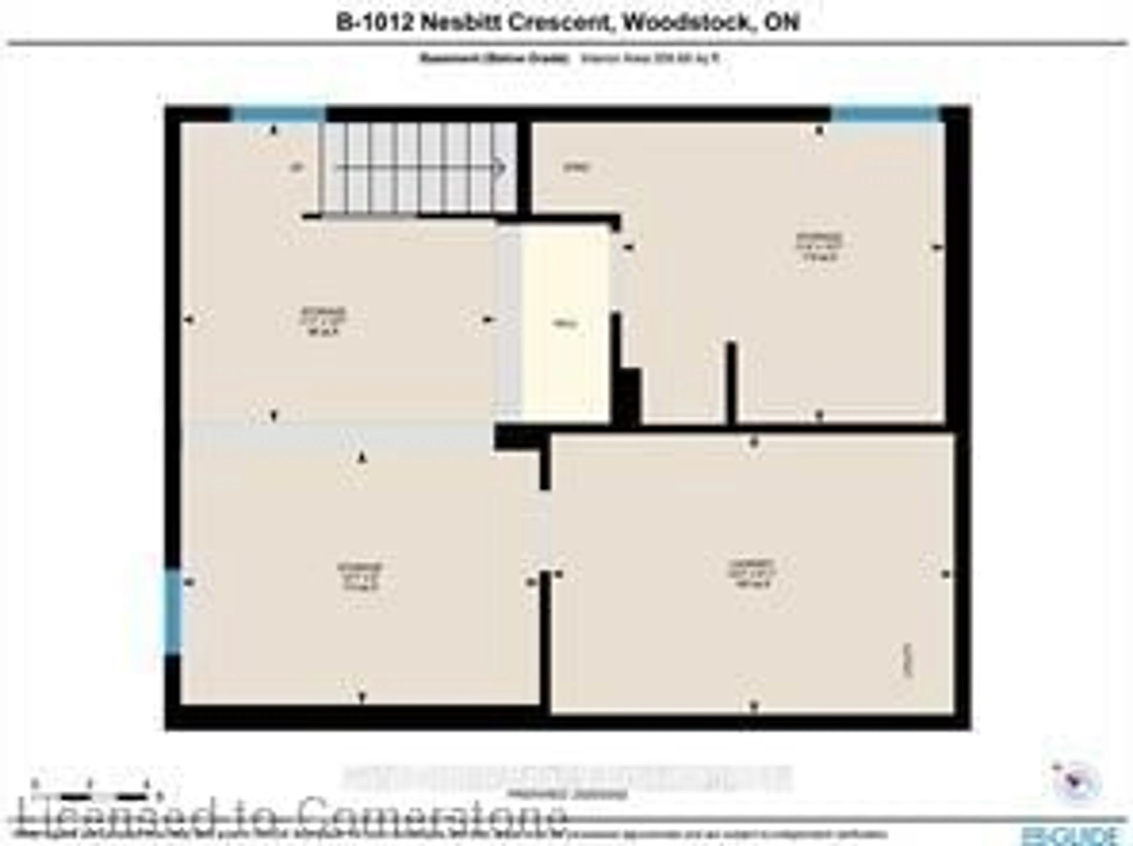 Floor plan for 1012B Nesbitt Cres, Woodstock Ontario N4S 7P1