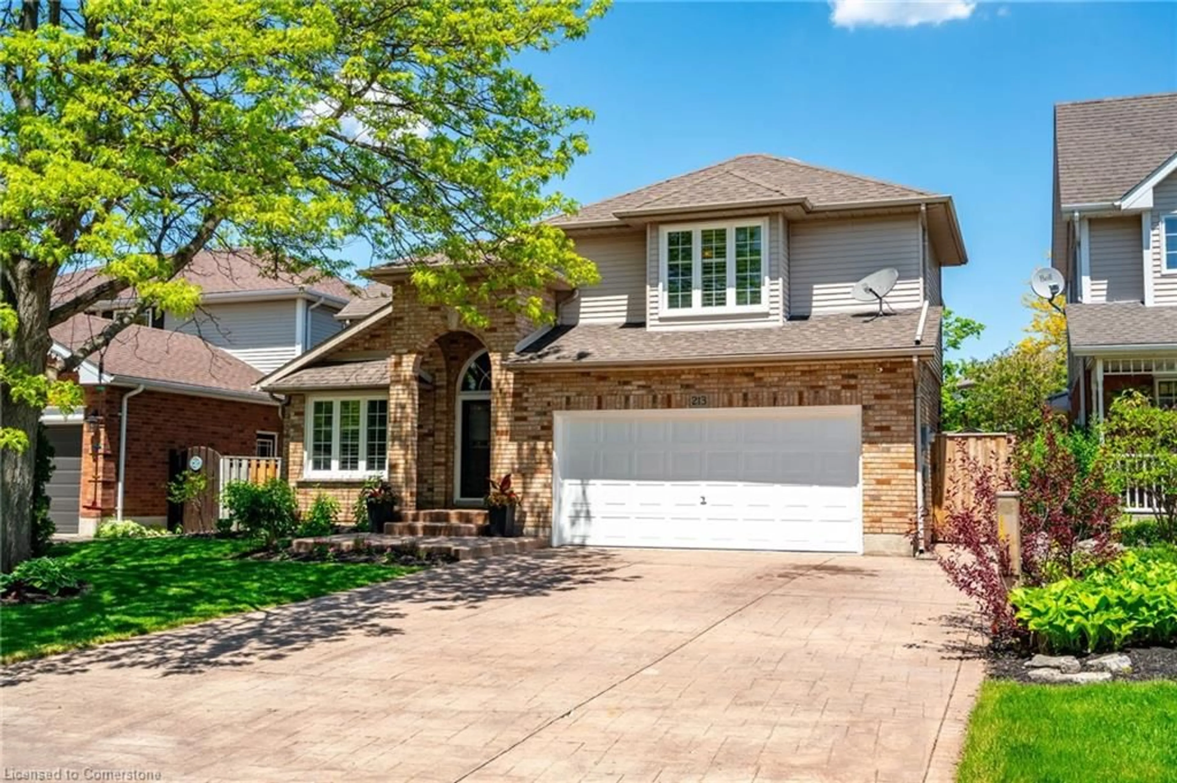 Home with brick exterior material, street for 213 Stagecoach Dr, Hamilton Ontario L0R 1W0