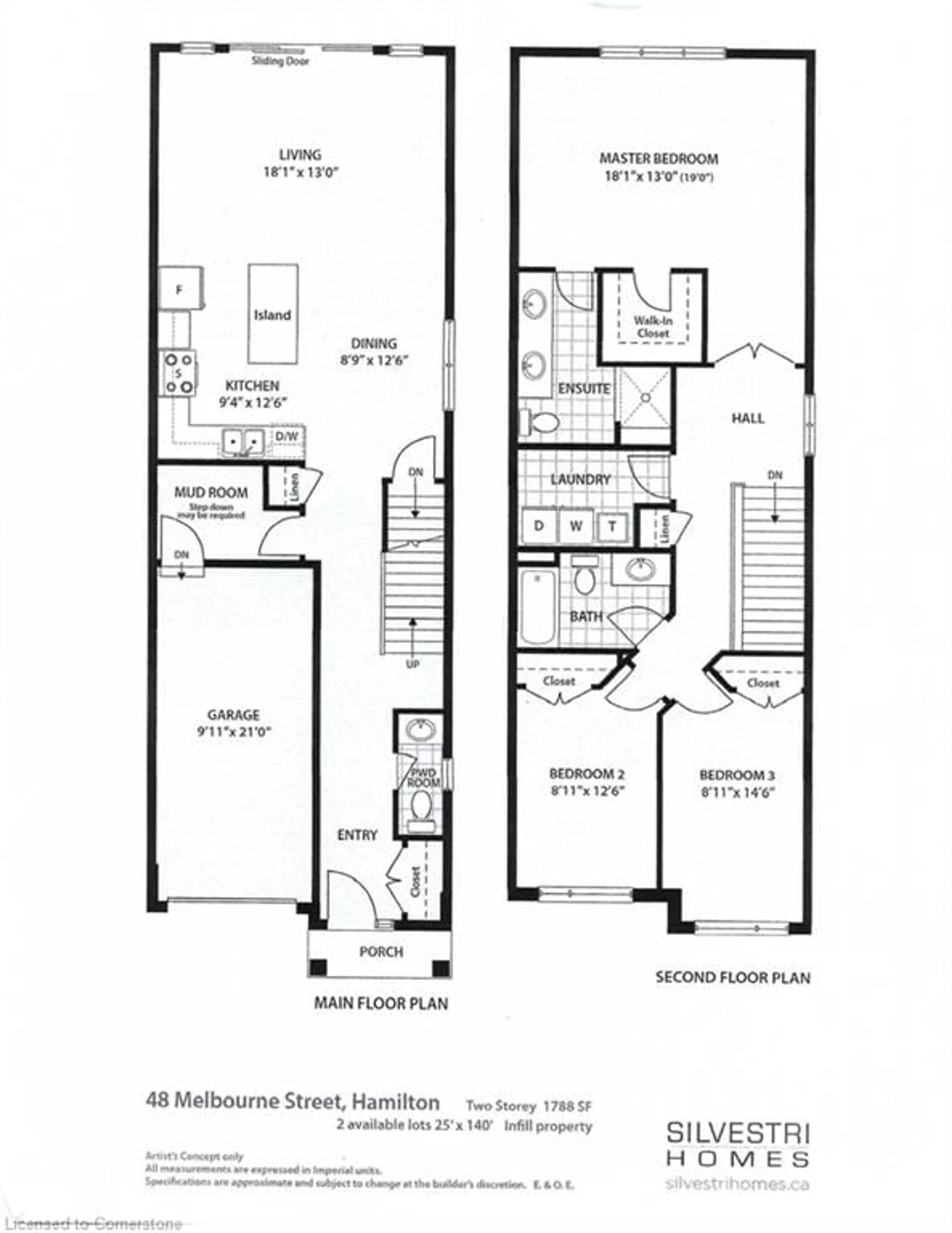 Floor plan for 50 Melbourne St, Hamilton Ontario L8P 2A6