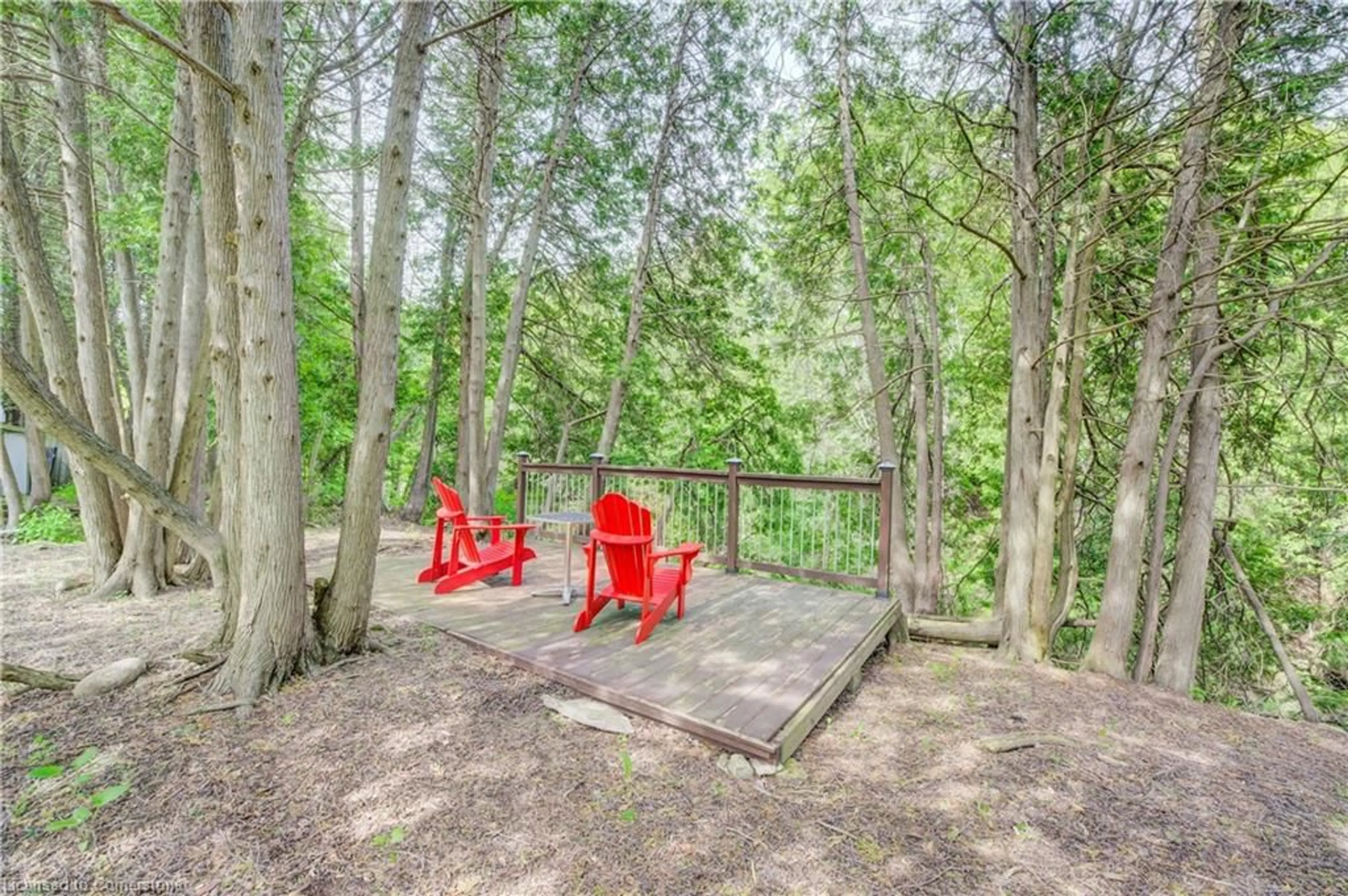 Patio, forest/trees view for 453 Mill St, Elora Ontario N0B 1S0