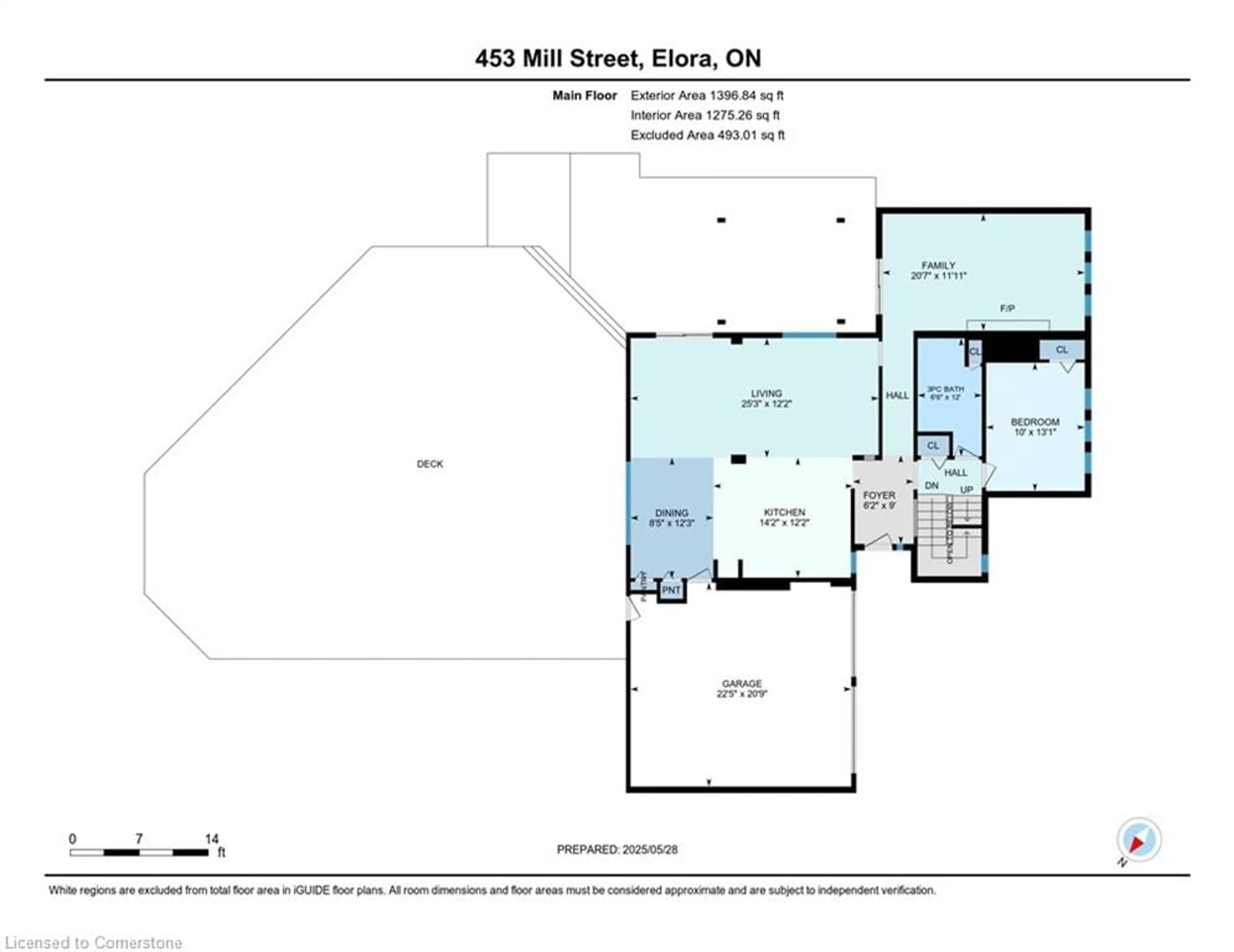 Floor plan for 453 Mill St, Elora Ontario N0B 1S0