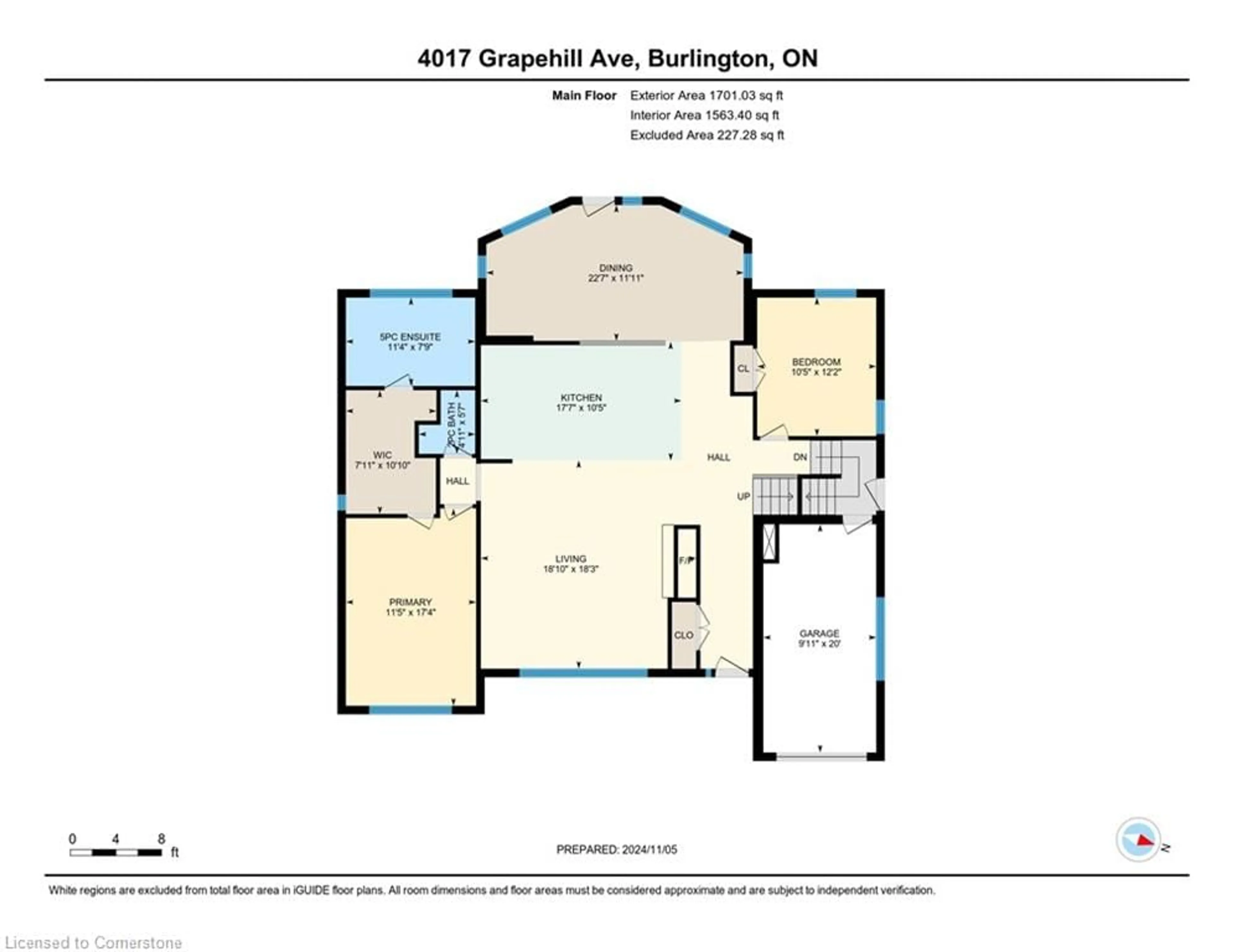 Floor plan for 4017 Grapehill Ave, Burlington Ontario L7L 1R1
