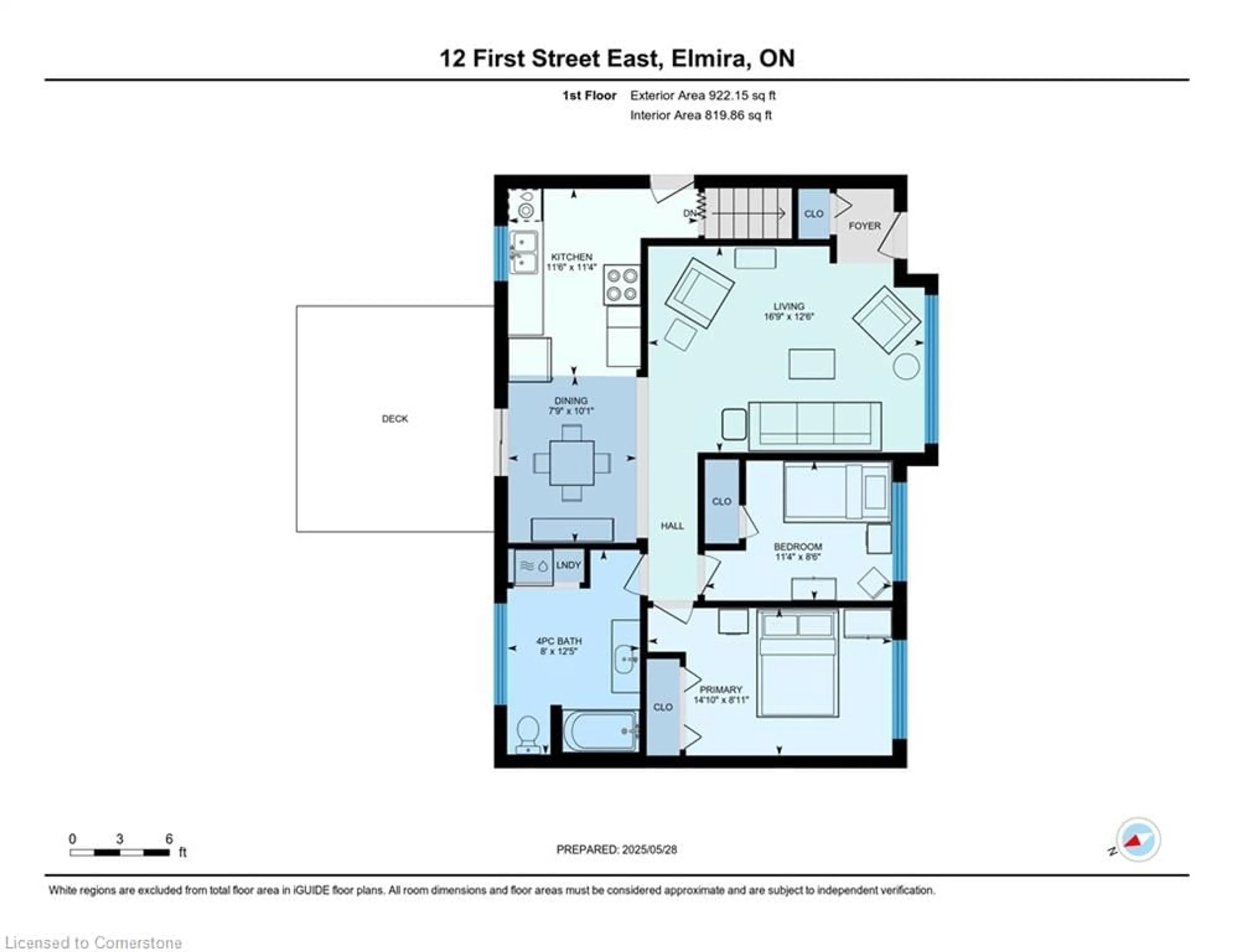 Floor plan for 12 First St, Elmira Ontario N3B 2E7